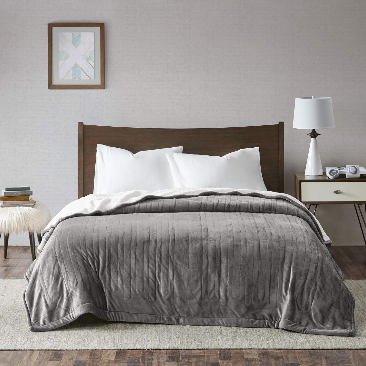 Black Friday - 40% OFF True North by Sleep Philosophy Heated Ultra Soft Plush Reverse to Sherpa Auto Shut Off Electric Blanket with Two 20 Heat Level Setting Controllers and Bonus Automatic Timer, Queen: 84x90, Grey Exclusive Discount 60% Price True North by Sleep Philosophy Heated Ultra Soft Plush Reverse to Sherpa Auto Shut Off Electric Blanket with Two 20 Heat Level Setting Controllers and Bonus Automatic Timer, Queen: 84x90, Grey