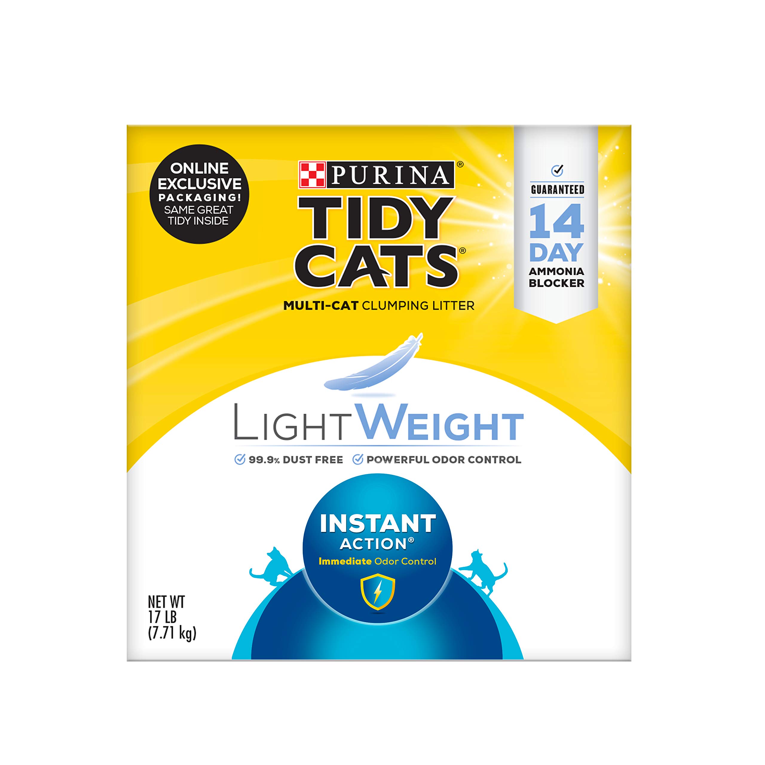 Purina Tidy Cats Instant Action Extra Strength, Scented, LightWeight Clumping Cat Litter