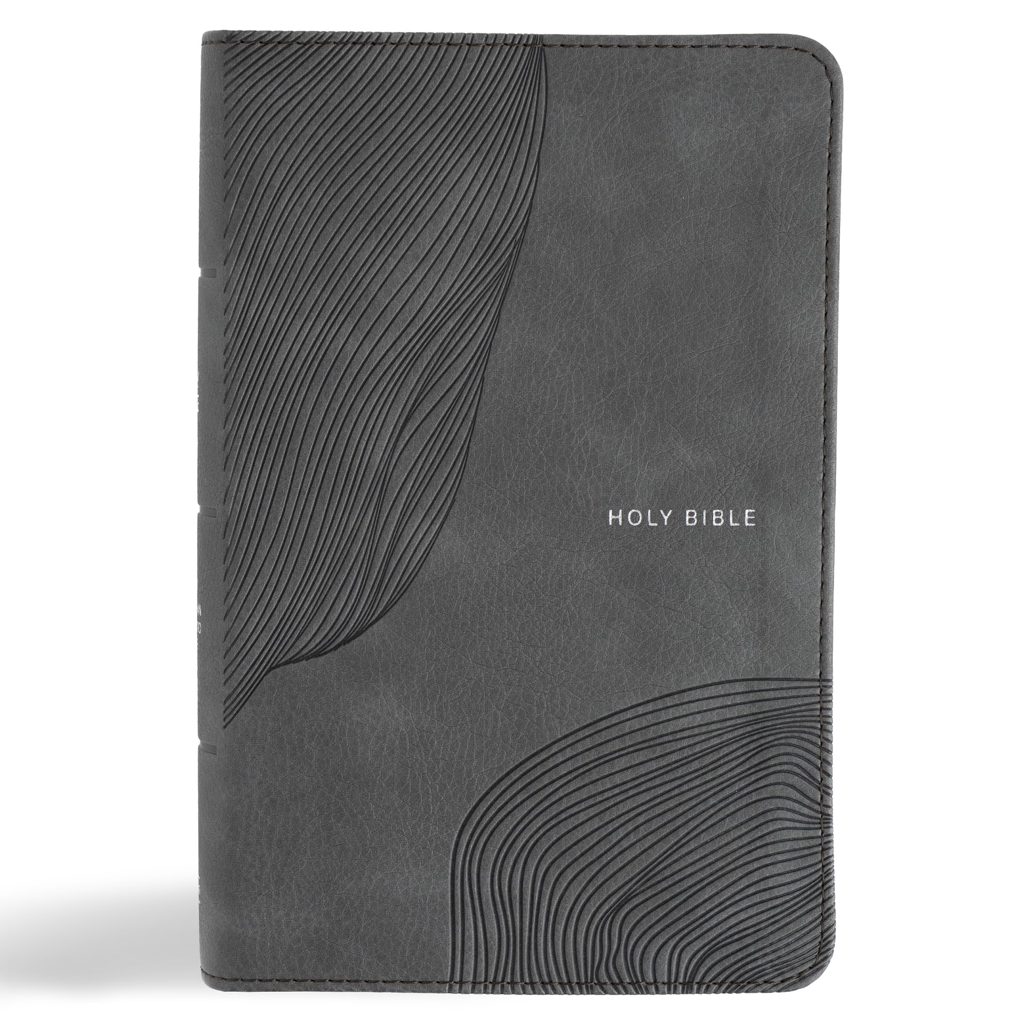 CSB Single-Column Compact Bible, Digital Study Edition, Charcoal LeatherTouch