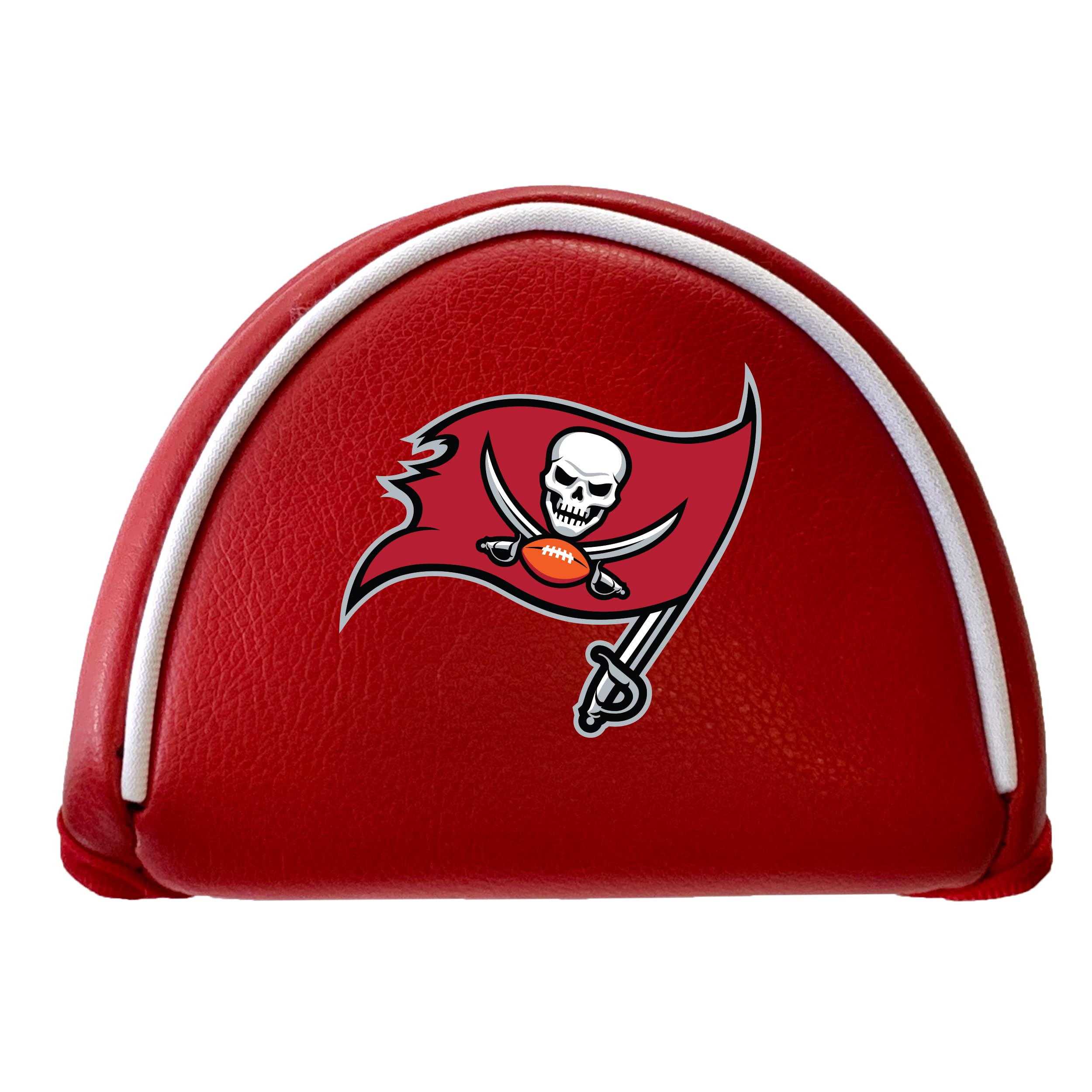 Team Golf NFL Tampa Bay BUCS Putter Cover - Mallet (Color) - Printed Team Golf NFL Putter Cover - Mallet Printed, Fits Most Mallet Putters, Easily Slips on and Secures with Velcro Closure