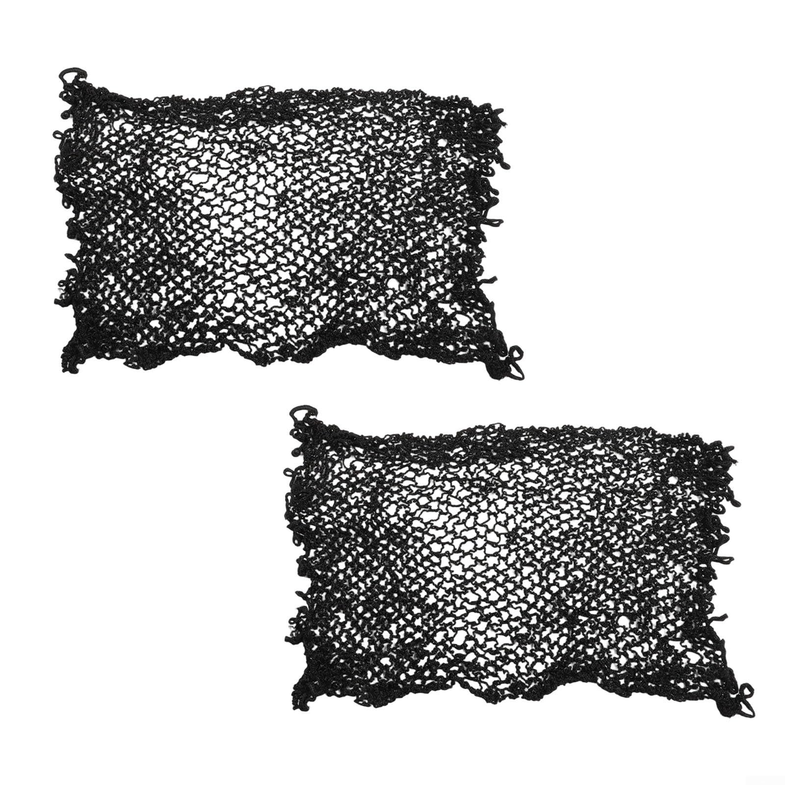 Red de voleibol para juego de red redonda | 1 m de diámetro para red de repuesto de Spikeball | Compatible con pelotas de juego de Spike | Paquete de 2 unidades de nailon de imitación negro