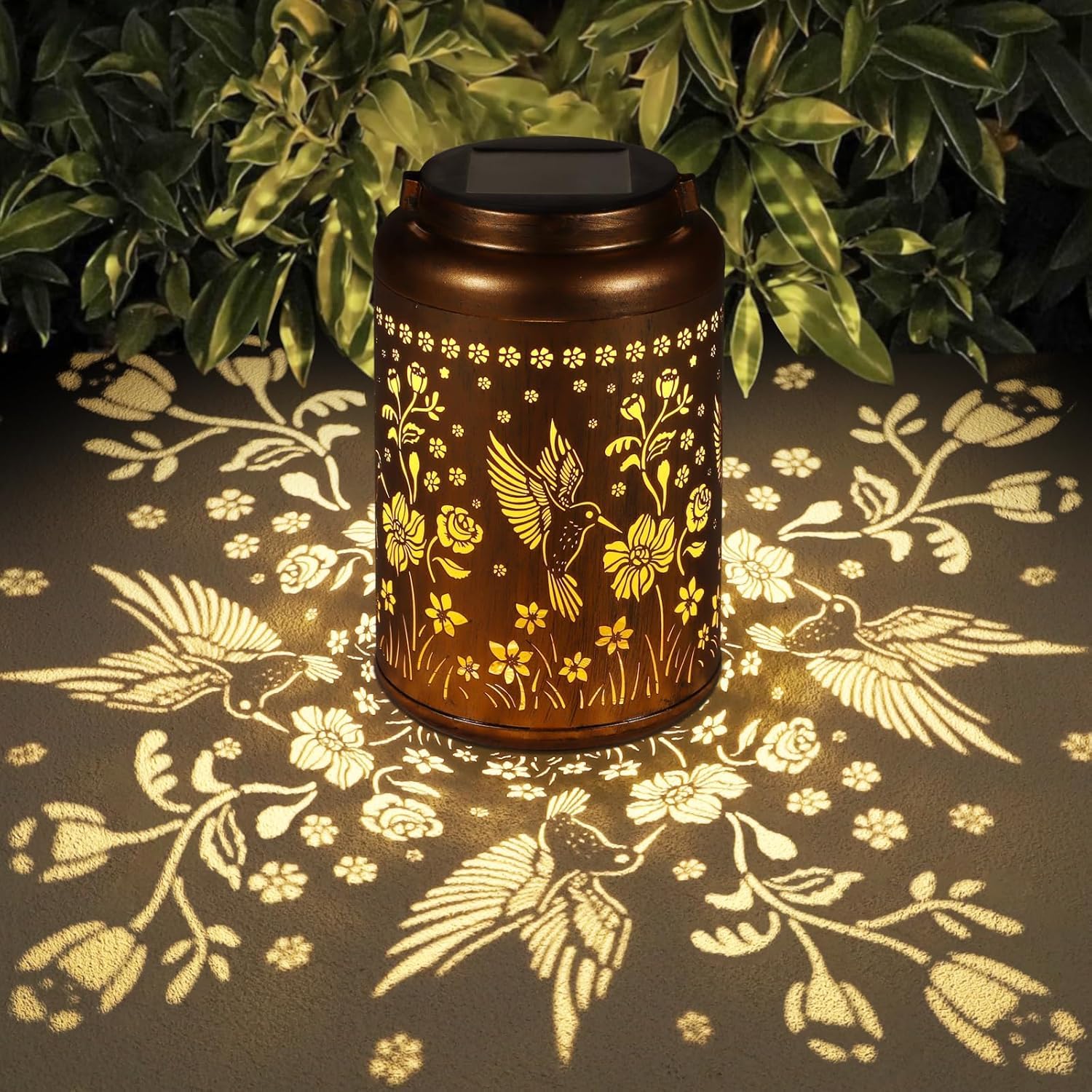festa della mamma Colibrì,Lanterna Solare per Esterni, in Metallo, Impermeabile, Decorazione a LED, per Giardino, Patio, Cortile, Prato, Veranda, Come Regalo per Mamma e papà