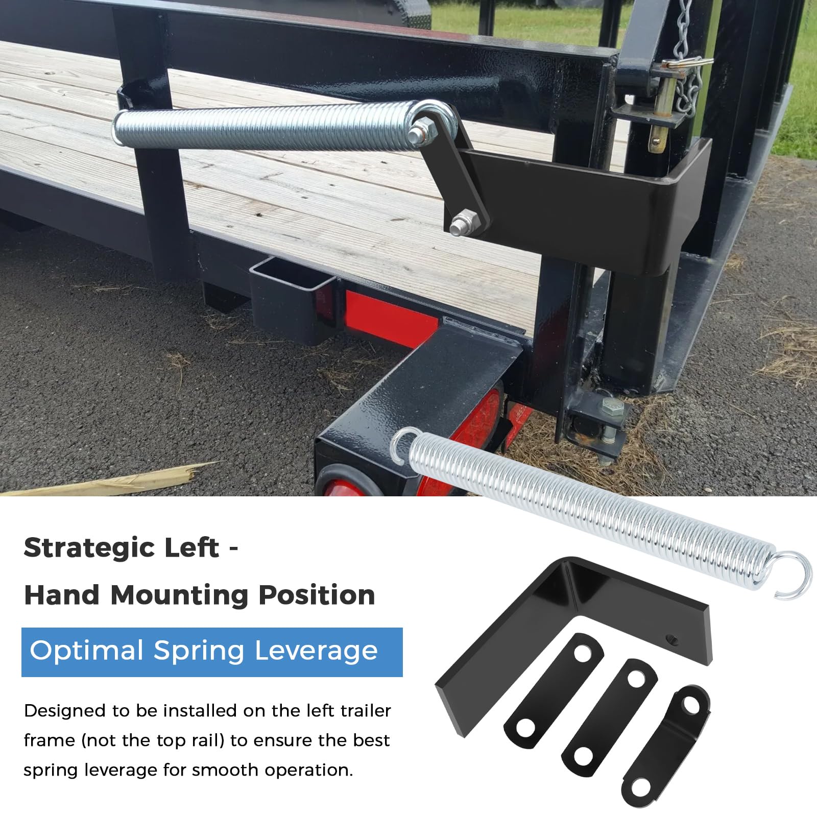 Kit De 3 Supports De Montage En Acier Soudé 18x18 Pouces - Revêtement Poudre Noir - Pour Camion, Remorque