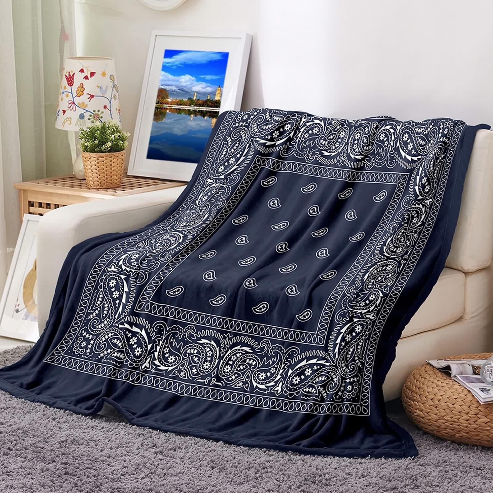 Plaid pour canapé KnSam 180x240cm la couverture idéale pour vos soirées cocooning au chaud