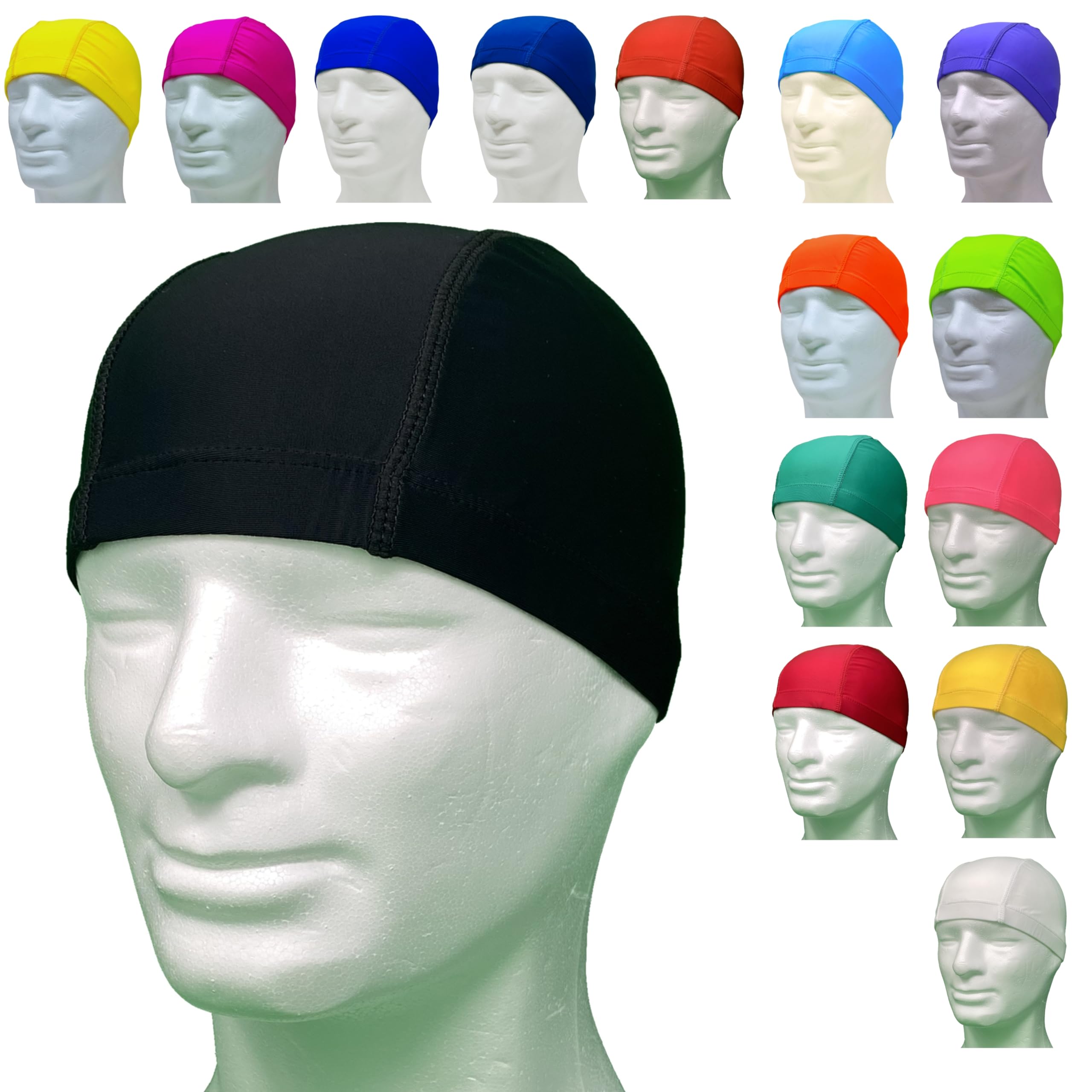Professional Swimming Headphones in Hypoallergenic Lycra – Latex Free – Swimming Cap for Swimming Pool Lycra Unisex — image 1
