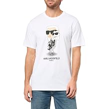 KARL LAGERFELD Mens Crewneck Short Sleeve Graphic Design T-Shirt