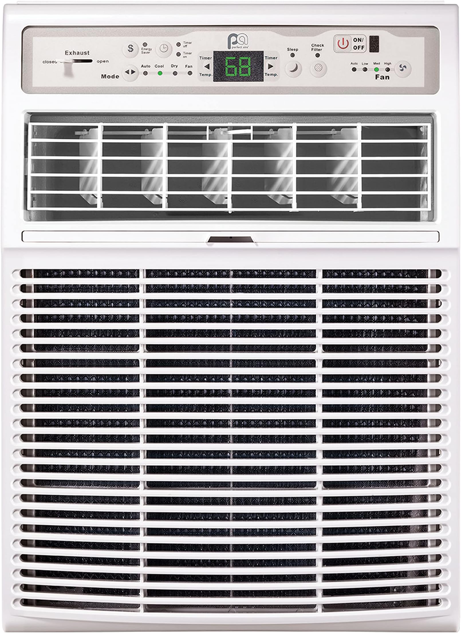 Perfect Aire 10,000 Slider AC Window A/C Casement 10000 BTU Gray