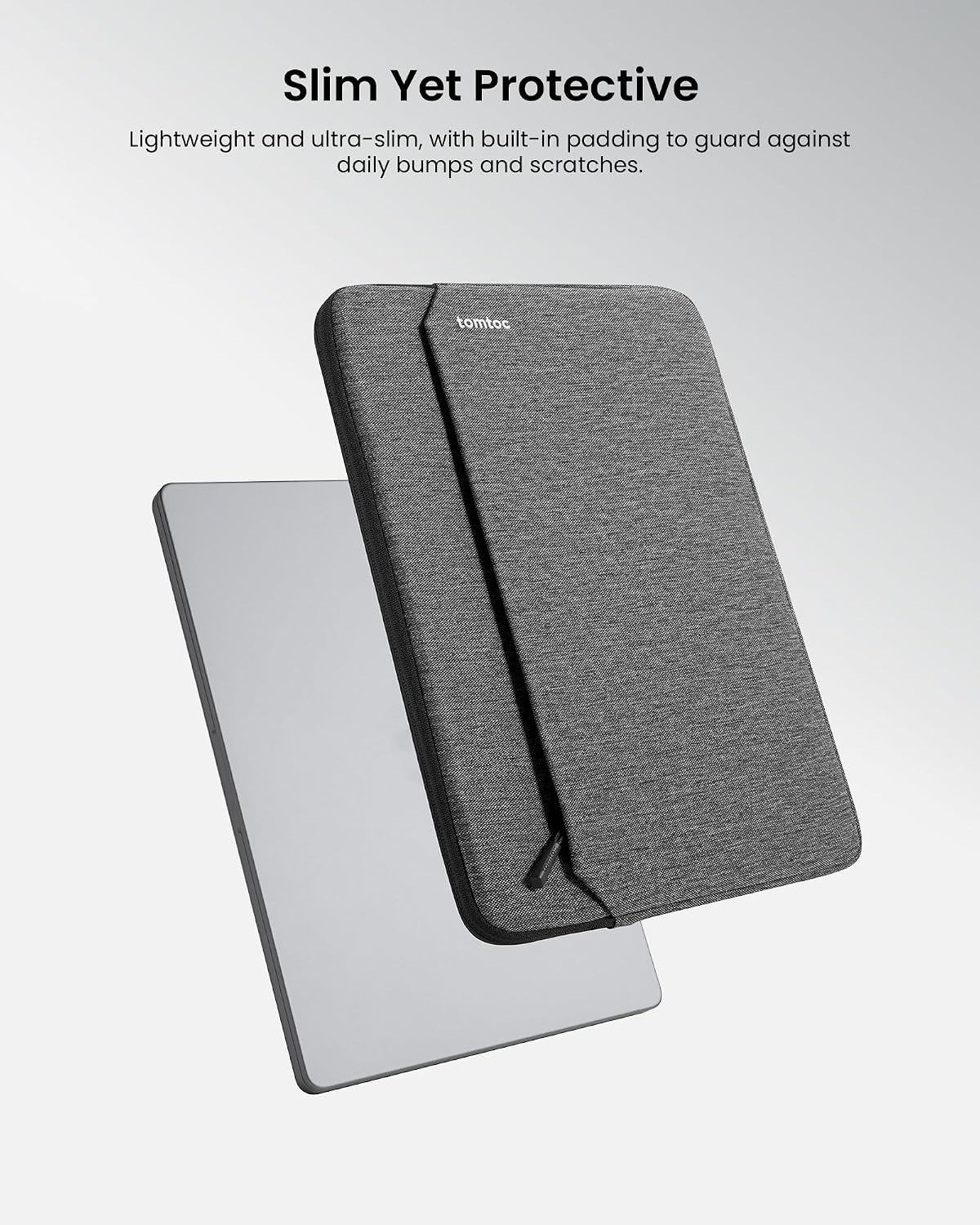 tomtoc Slim Laptop Sleeve for 13.5-14.3 Lenovo, HP, ASUS, Dell, Acer Laptop Notebook, Vivobook/Zenbook 14, Water-Resistant Protective Case for 13.8 Inch Surface