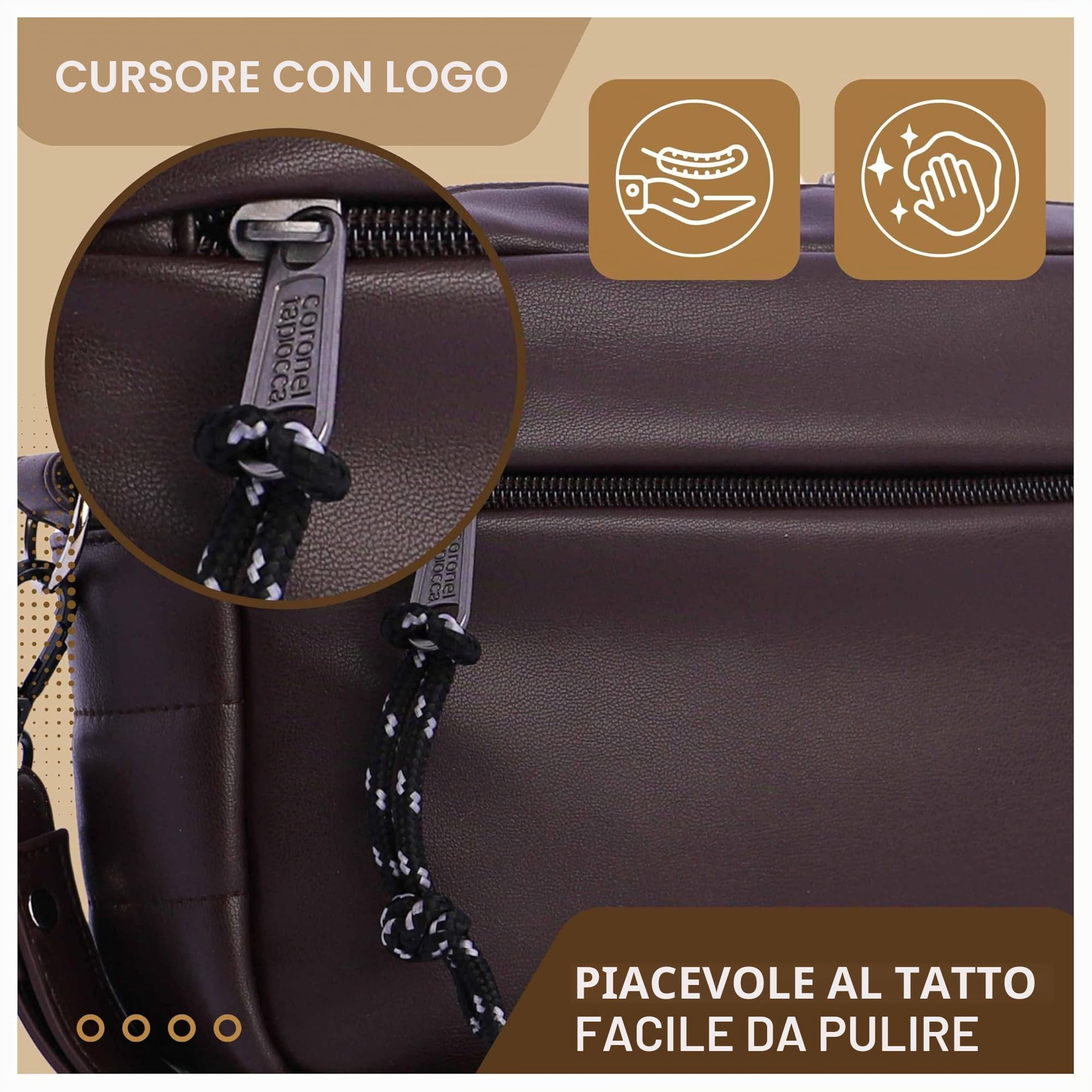 Coronel Tapioca - Pochette Uomo - Borsello Uomo a Mano - Pochette Uomo da Polso - Poscett Uomo - Pochette da Borsa - Poshet Uomo - Pochette da Uomo - Borsello Uomo