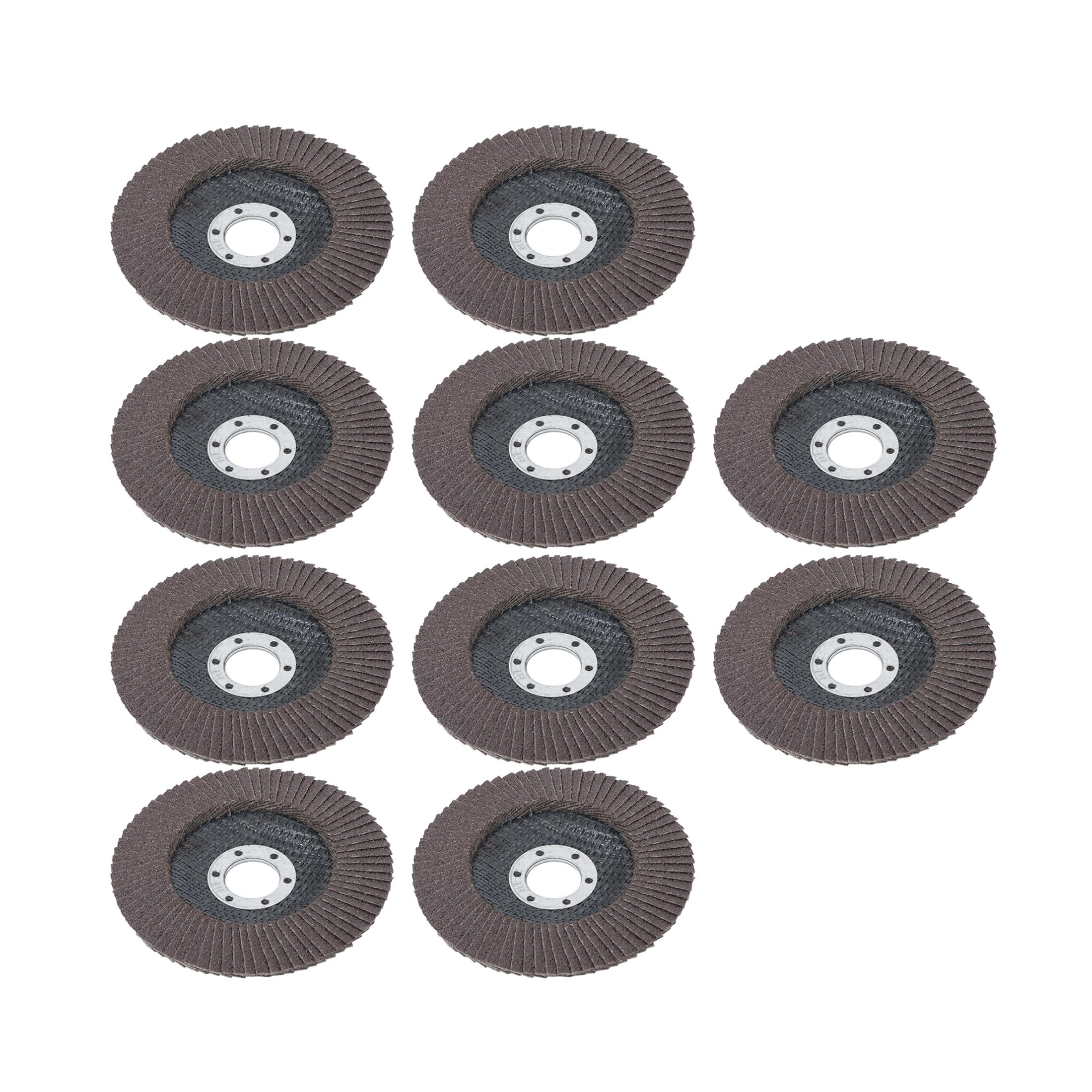 Thomletha 10 Pack 60 Grit Flap Discs 4.5 Inch x 7/8 Inch Arbor Premium Aluminum Oxide Grinding Wheels for Metal, Steel, and Welds