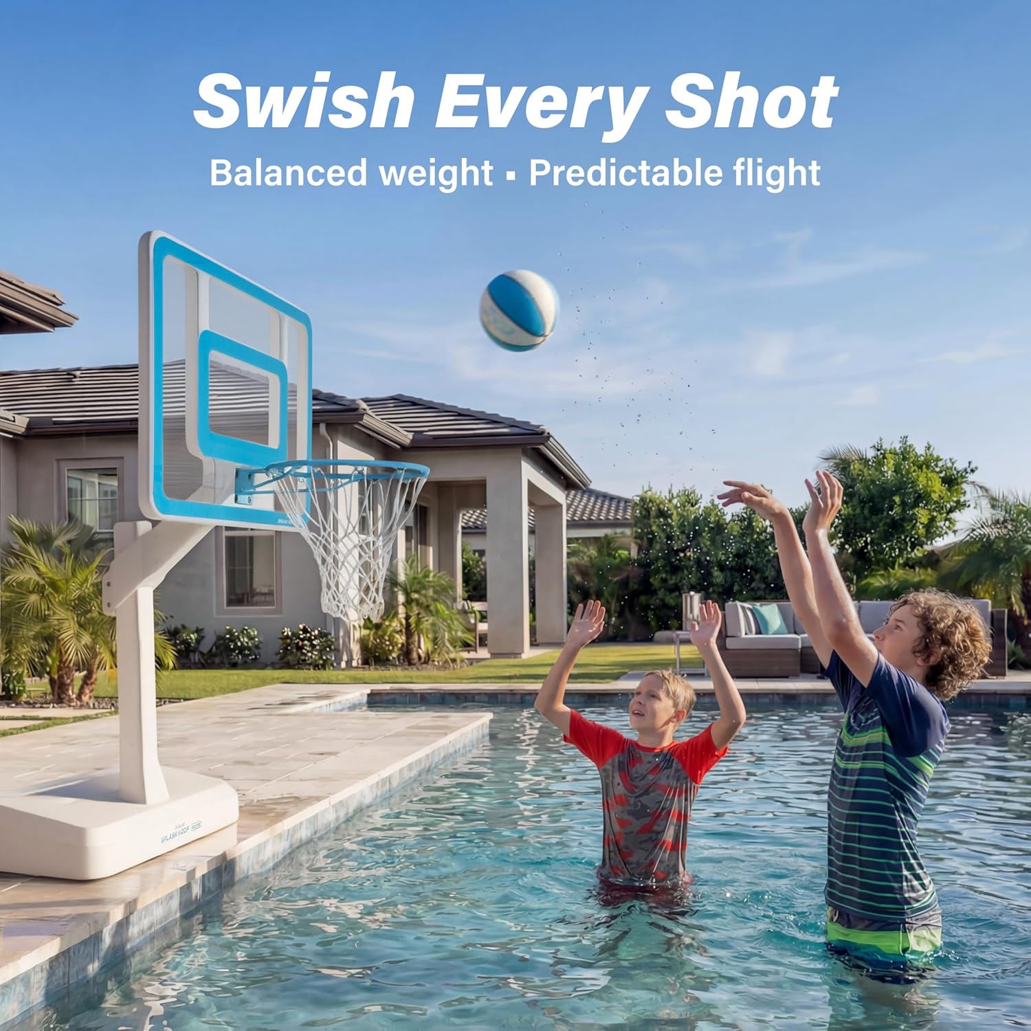 GoSports Water Basketballs 2 Pack - Choose Between Size 3 and Size 6, Great for Swimming Pool Basketball Hoops