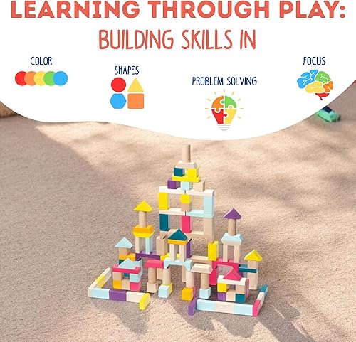 Miniatura 19 de CUBIKA Camión grúa de madera – Juego de vehículos de construcción magnética para niños pequeños a partir de 18 meses – Juguete Montessori