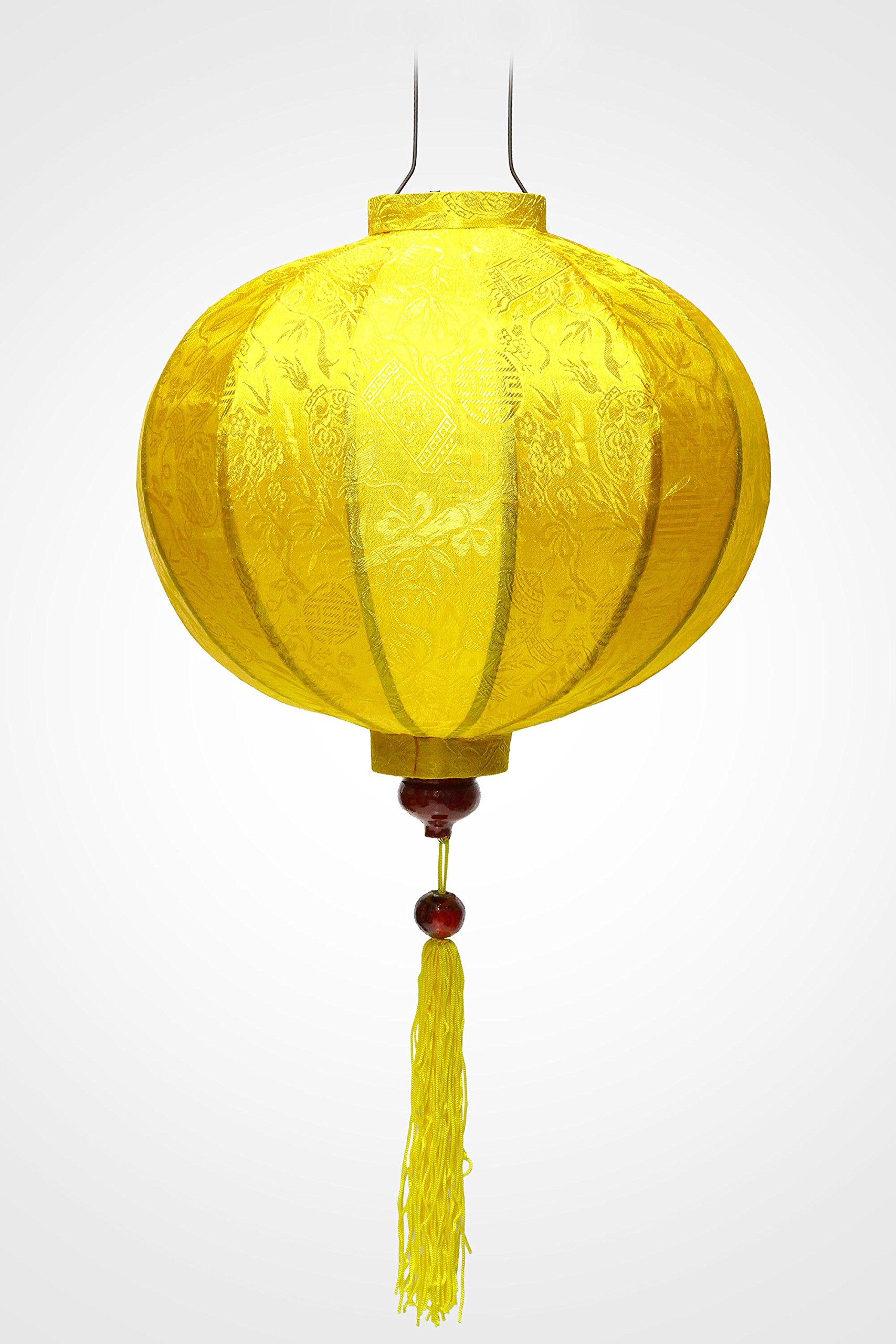 Lampion Asiatique en Soie Mauve M - Diamètre 33cm - Lanterne de Hoi an en Tissu, Bambou et Bois - Décoration d'Asie et Artisanat du Vietnam (Réf. M25- M Lampion Asiatique en Soie Mauve M - Diamètre 33cm - Lanterne de Hoi an en Tissu, Bambou et Bois - Décoration d'Asie et Artisanat du Vietnam (Réf. M25- M