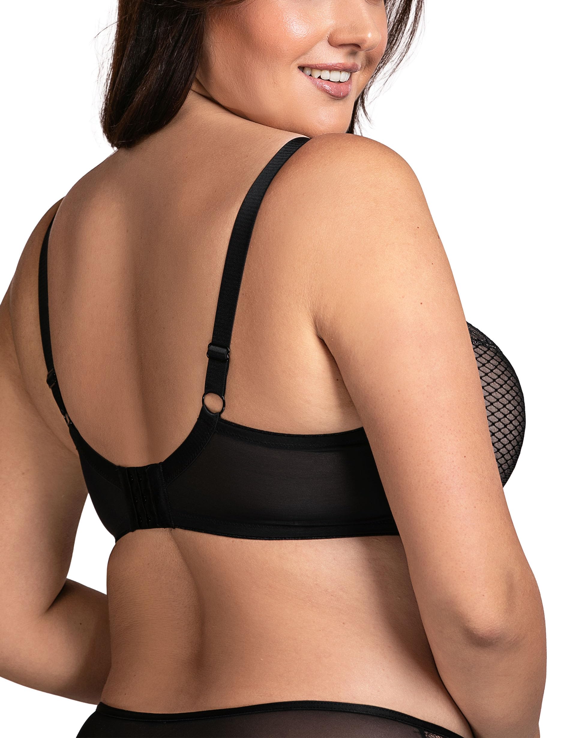 Vivisence Sujetador Semi-Acolchado Femenino con Encaje Floral Tirantes Anchos Y Detalles Elegantes Comodidad Diaria