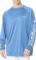 Columbia Men's PFG Terminal Tackle Patriot Long Sleeve Fishing Shirt - UPF 50 Omni-Shade, Omni-Wick Quick-Dry