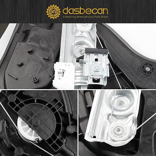 Miniatura 5 de Dasbecan Elevalunas eléctrico delantero del lado del conductor con conjunto de motor 2 pines compatible con Hyundai Elantra Sedan 2011-2016