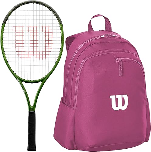 Miniatura 9 de Wilson Blade Feel Comp Jr - Raqueta de tenis incluida con una bolsa de tenis o mochila Bolsa verde Advantage,Mochila Navy Advantage 2.5,Bolsa