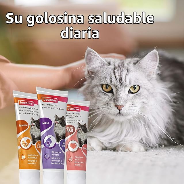Foto 7 de 7 de Beaphar Pasta Malta Gatos 250g, Control Bolas de Pelo, Con MOS Para Mejorar Salud y Digestión