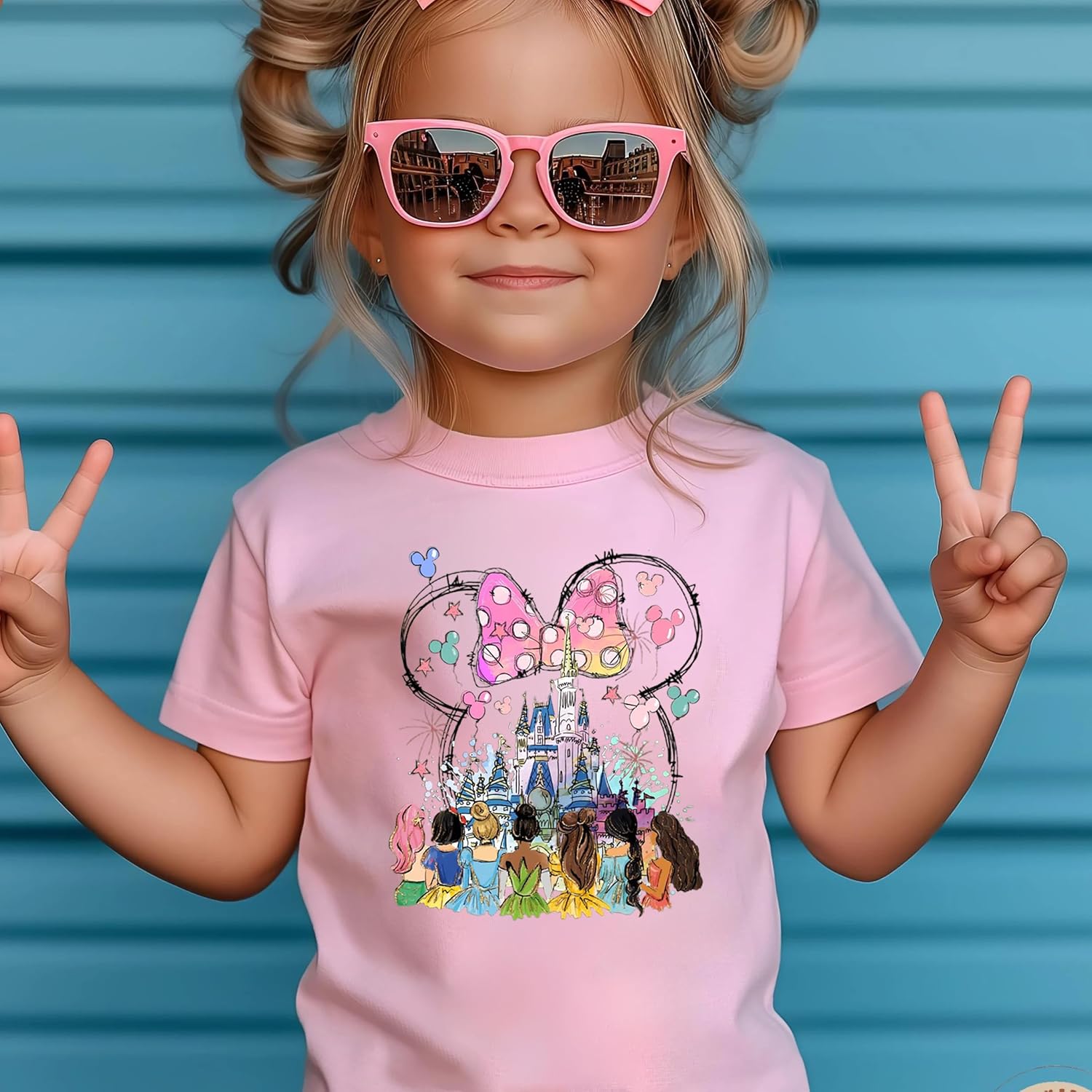 Princess Girls Shirts Magical Short Sleeve Shirt Toddler Holiday Vacation Kids Tee Top - Image 2
