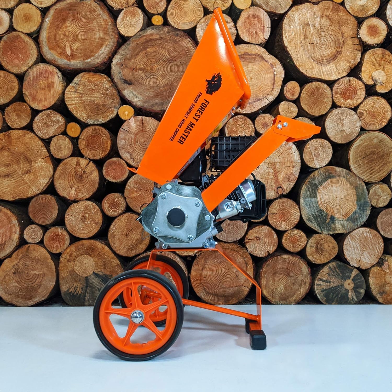 Forest Master FM6DD Trituradora de jardín de Madera con Motor de Gasolina de 4 Tiempos, 6 HP, Naranja