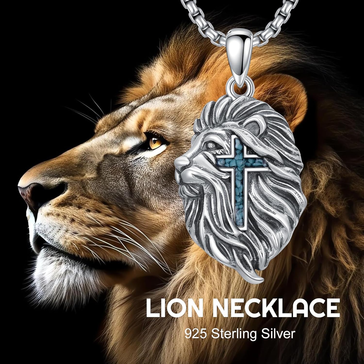 PELOVNY Cross Necklace for Men Women 925 Sterling Silver Crucifix Pendant Necklace Religious Christian Jewelry Gifts for Him Her - Image 6