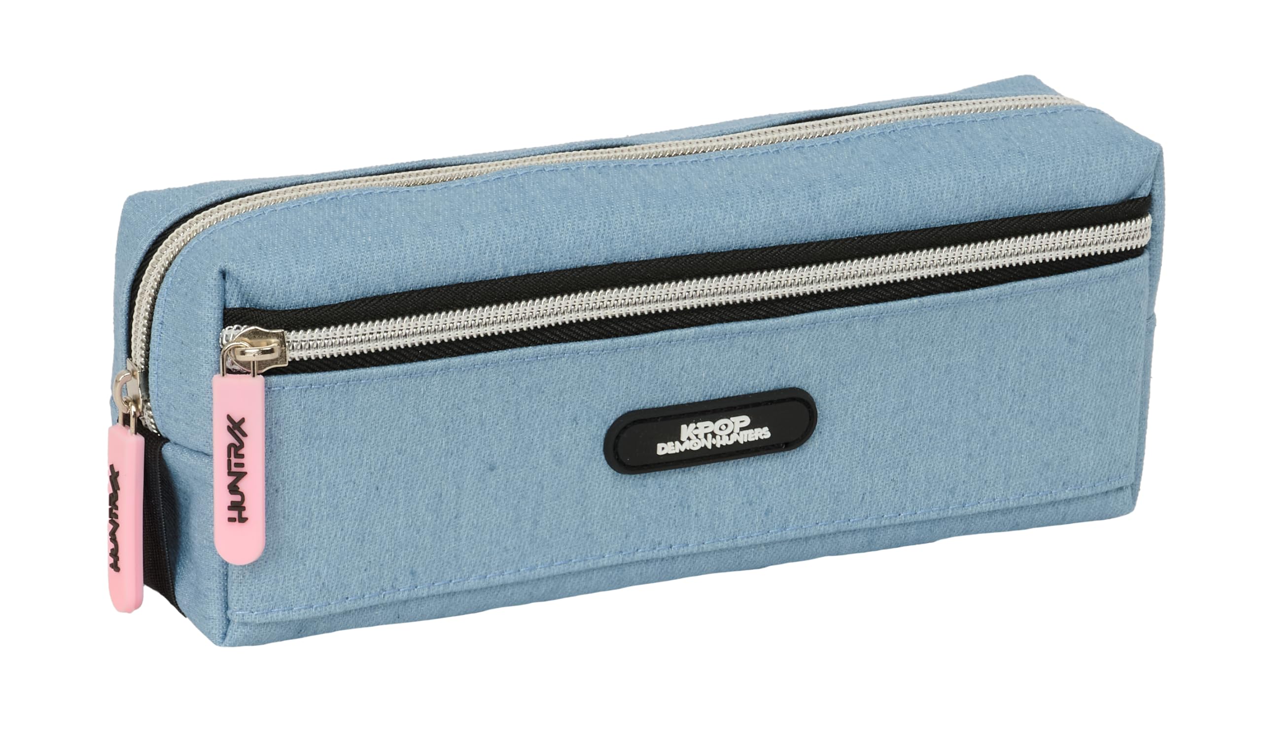 K-POP Demon Hunters - HUNTR/X - Triple Small Pencil Case, Children's Pencil Case, Ideal for School Age Children, Comfortable and Versatile, Resistance, 22 x 6 x 8.5 cm