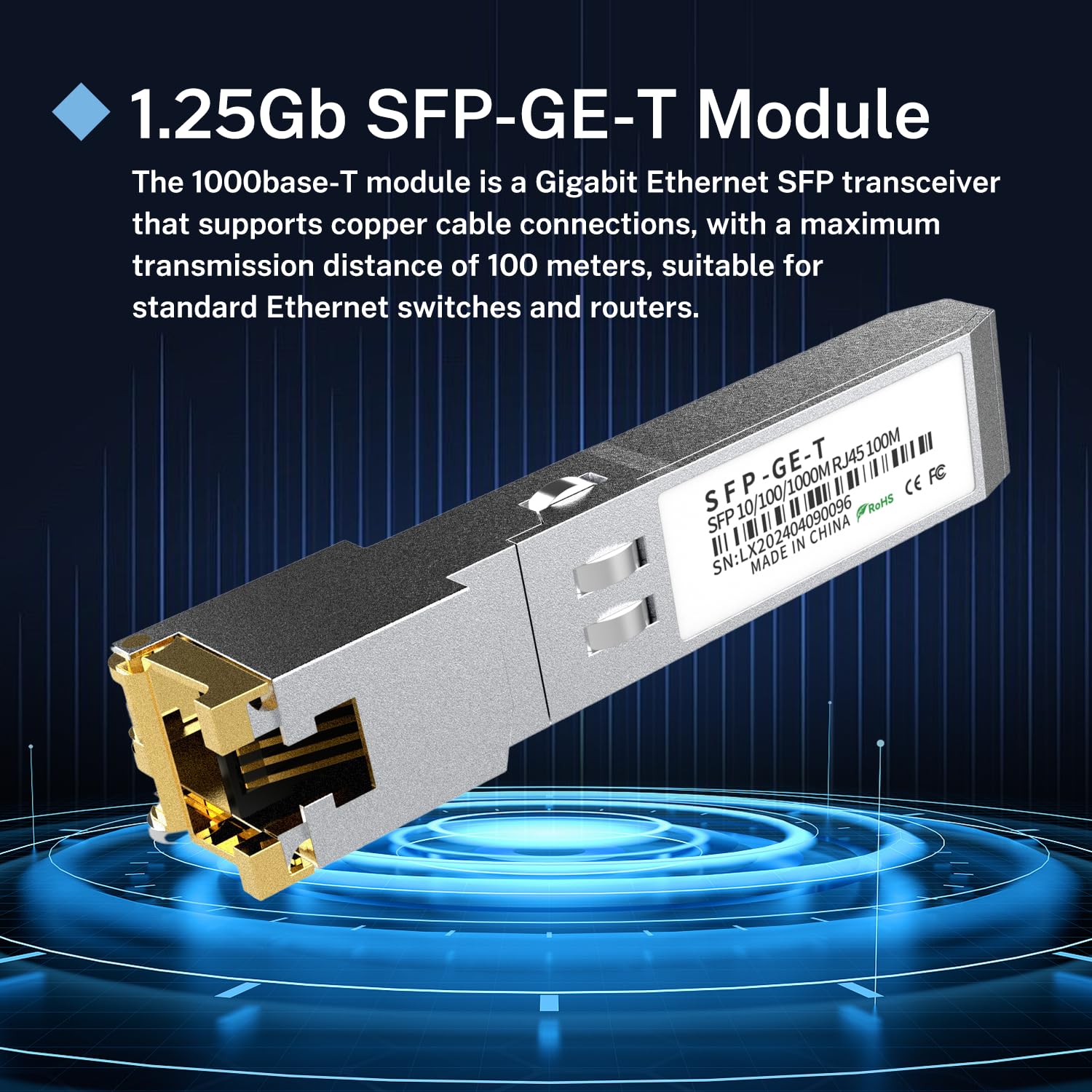 Amazon.co.jp: High Performance 1000Base-T Gigabit SFP to RJ45 