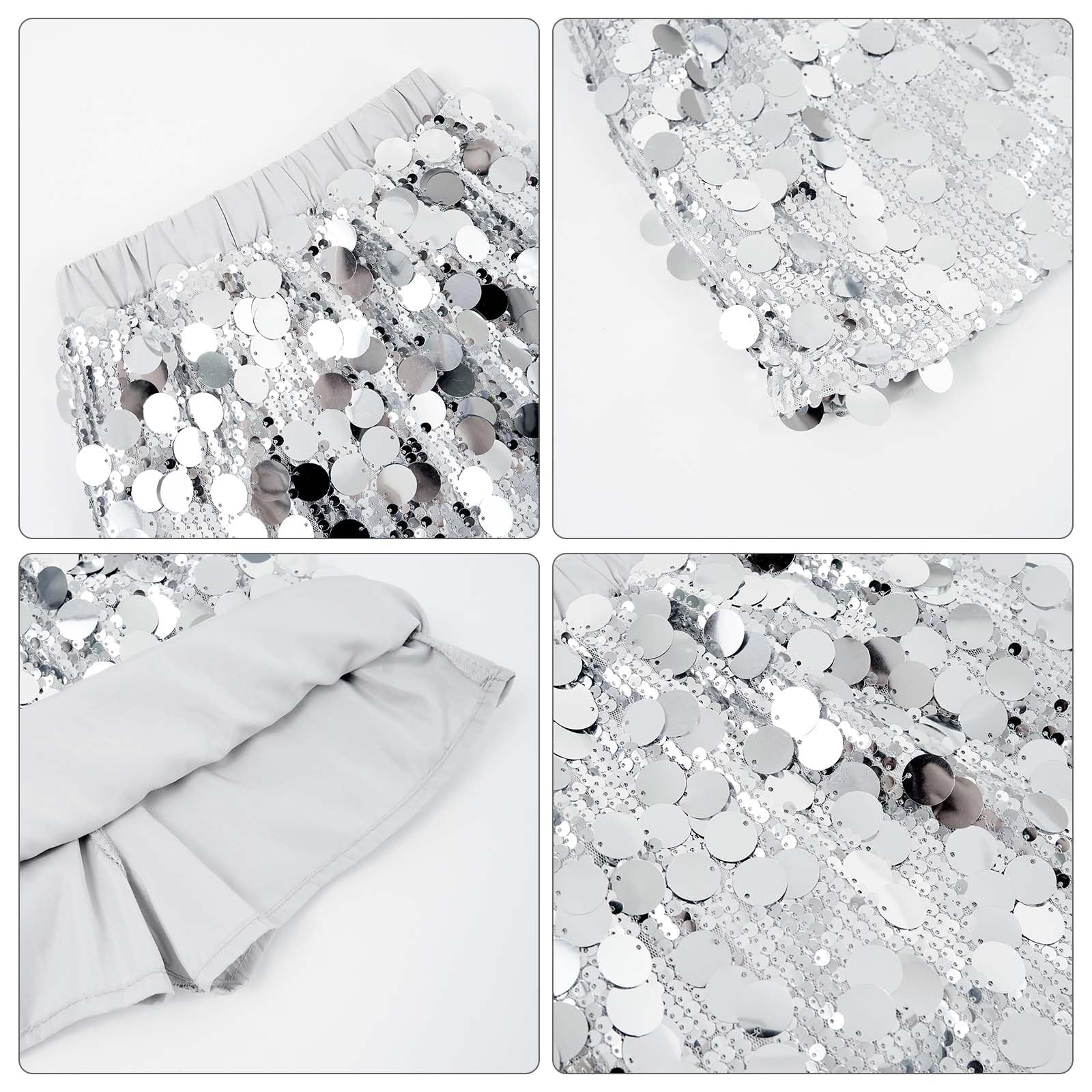 Miipat Gonne di Paillettes Ragazze alla Moda Skorts per Bambine Paillettes Scintillanti MiniGonne Danza Compleanno Principessa Festa Bambini Gonna per Ragazze