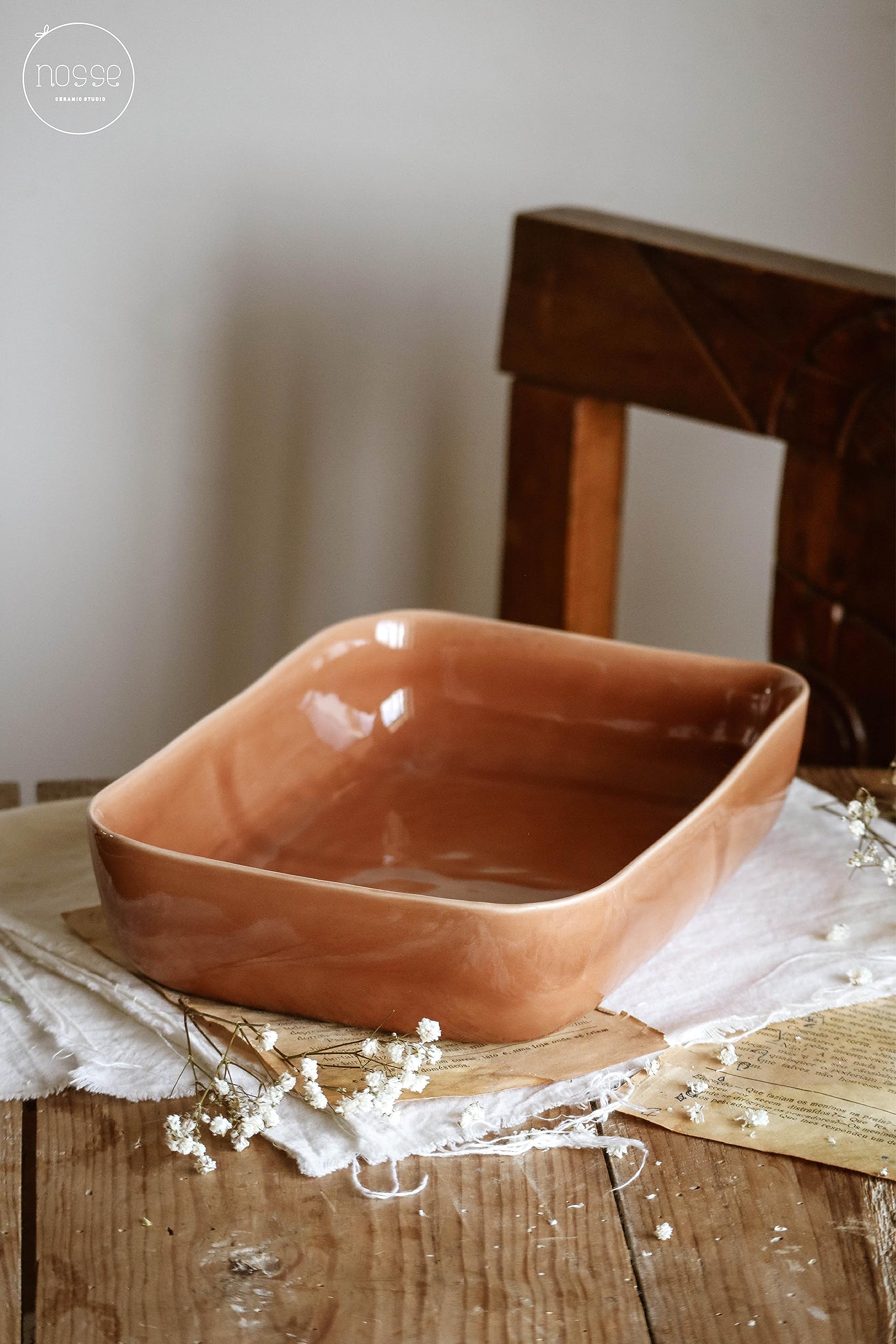 Fortessa Nosse Svelte Backformen-Set aus Steingut, 3-teilig, Terrakotta, 3-teilig