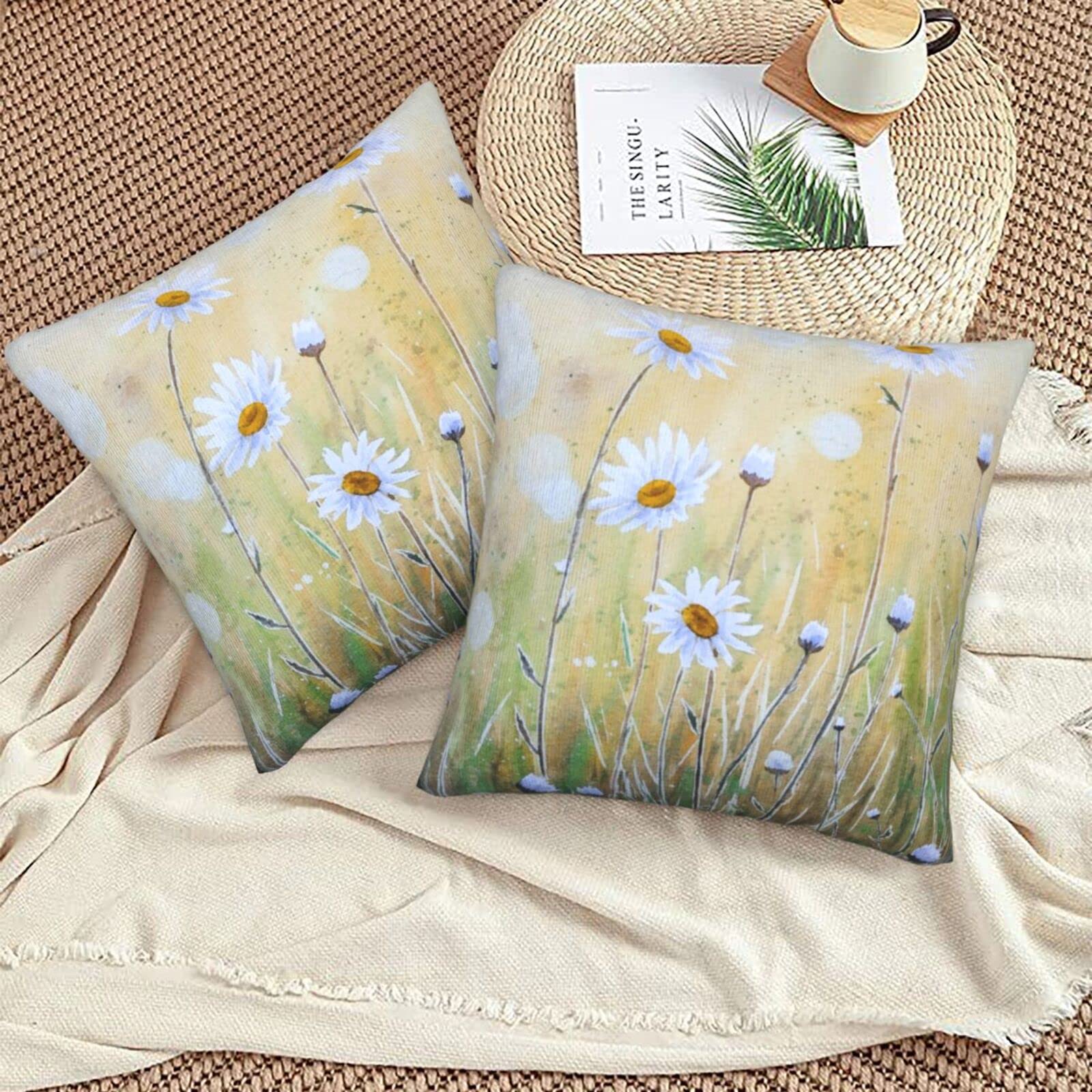 Set di cuscini natalizi in due pezzi - 40 x 40 cm - Cuscini per divano - Decorazione natalizia per soggiorno o camera da letto, rosso | Leroy Merlin