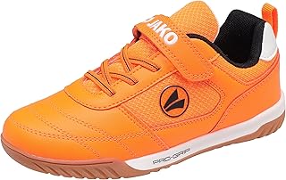 JAKO Unisex Children's J-sh Winger Ev Indoor Trainers, Neon Orange Jet Black, 28 EU