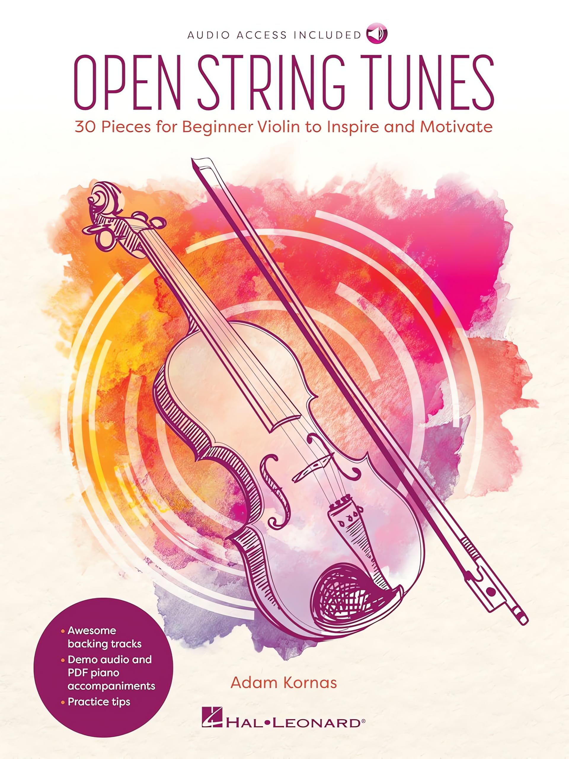 Open String Tunes. Includes Media Online: 30 Pieces for Beginner Violin to Motivate and Inspire