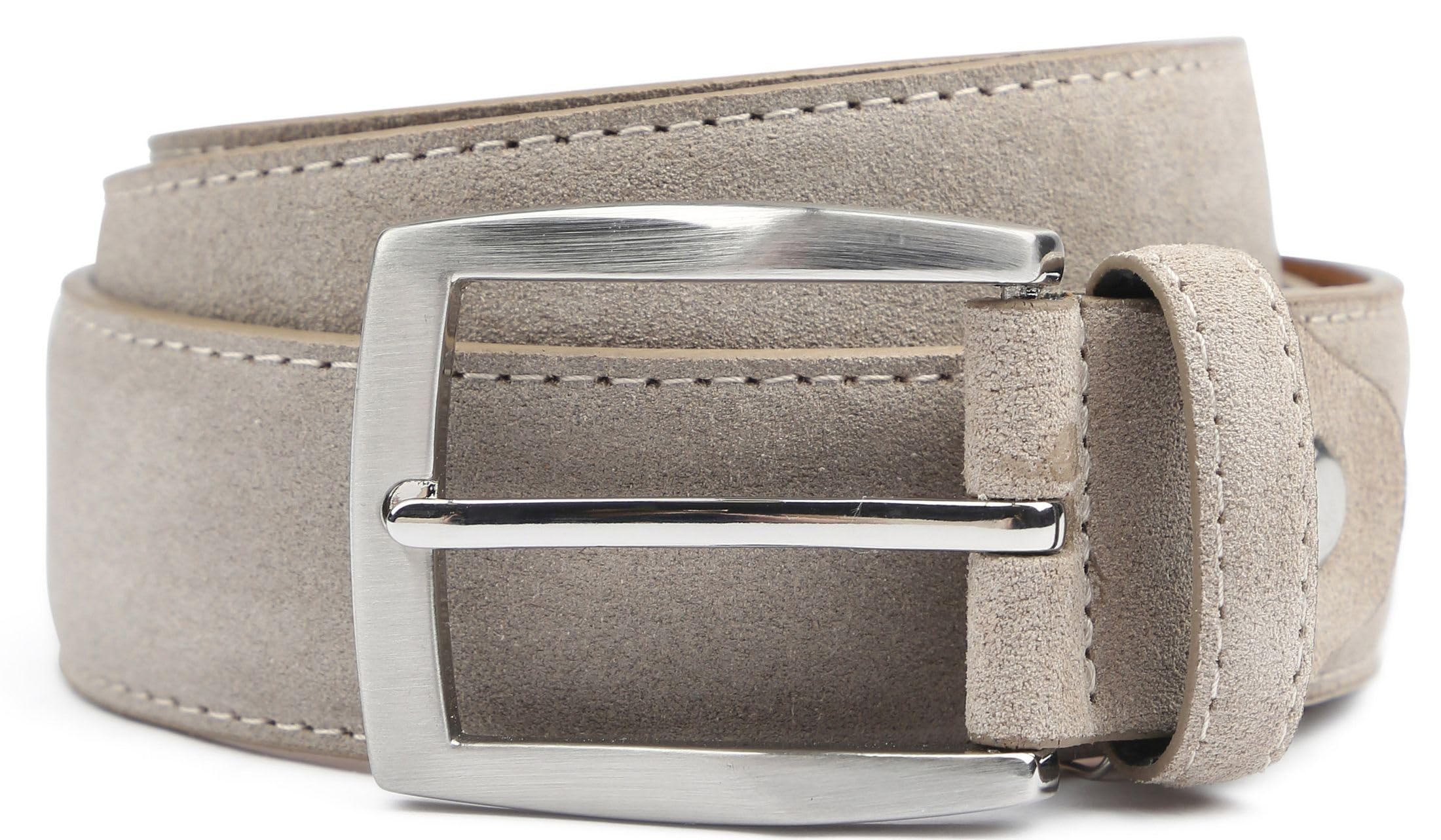 Suitable Suede Belt - Men's - Clothing, taupe, 105