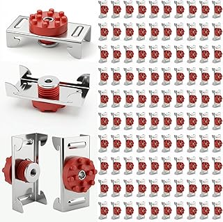 GWNF100-Pack Heavy Duty Sound Isolation Clips, 1.6" Upgraded Wide Resilient Channel Mounts for Drywall Acoustic Soundproofing, Premium Red EPDM Rubber Decoupling Brackets (Screws Not Included)