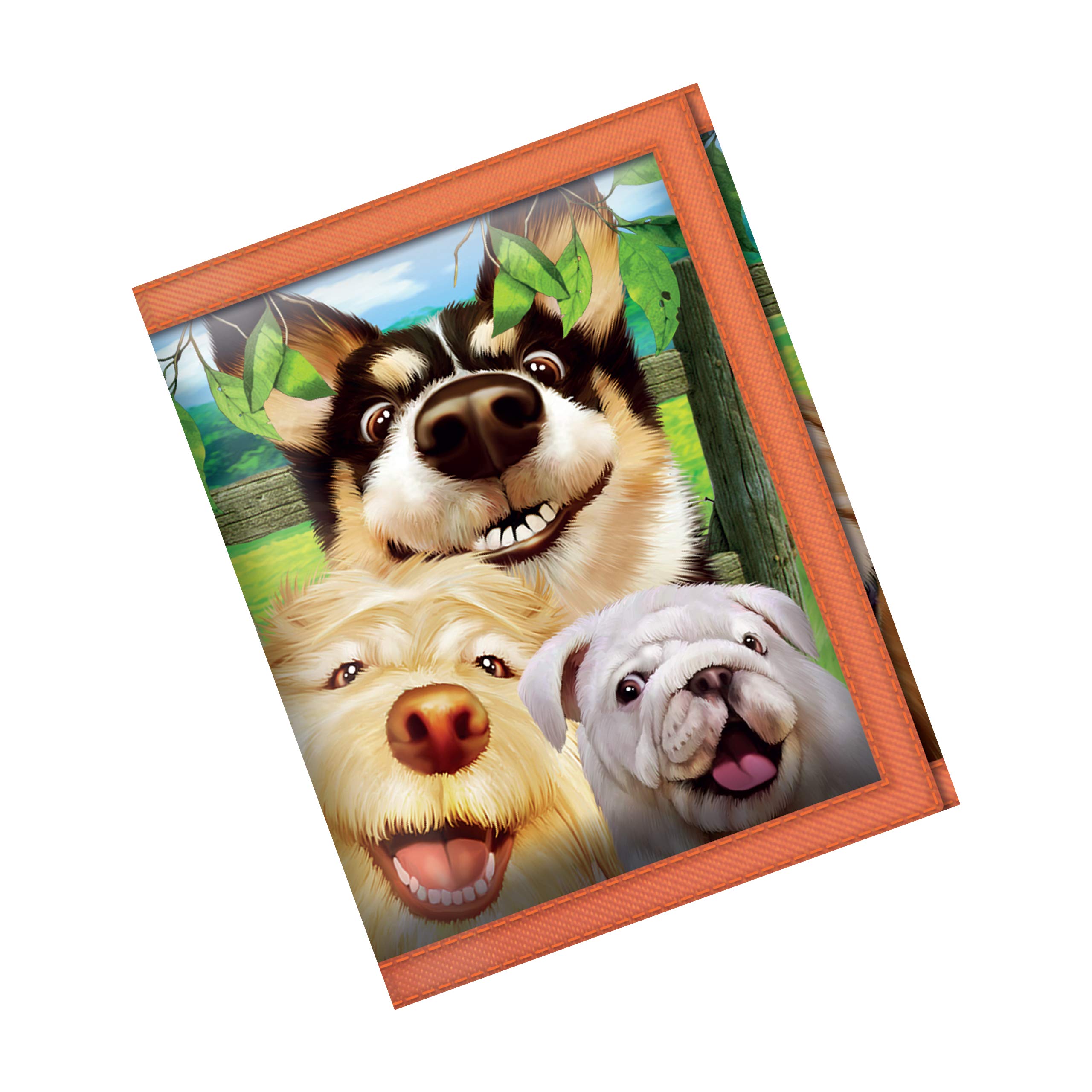 3D LiveLife Wallets - Canine Selfie from Deluxebase. Lenticular 3D Dog Wallet. Cash, coin and card holder with artwork licensed from renowned artist Michael Searle