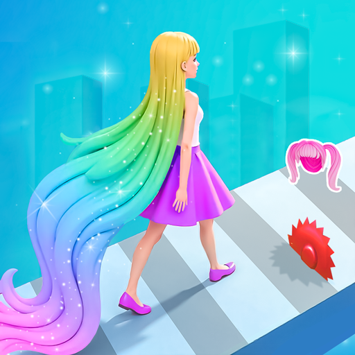 Spiele im Stil der Langhaar-Läufer-Challenge-Queen