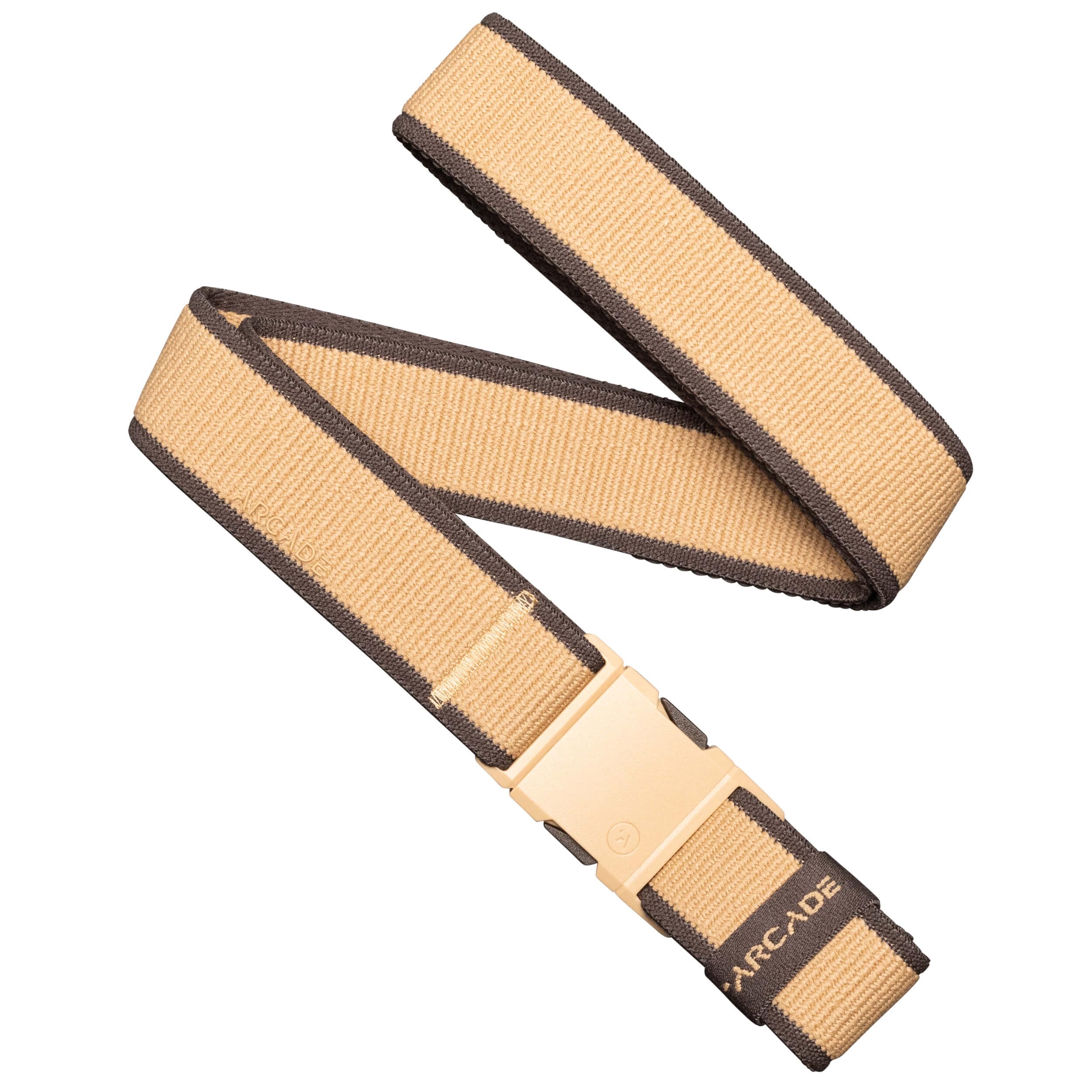 Arcade Carto A2 Slim Stretch Belt - Sand/Med Brown, One Size