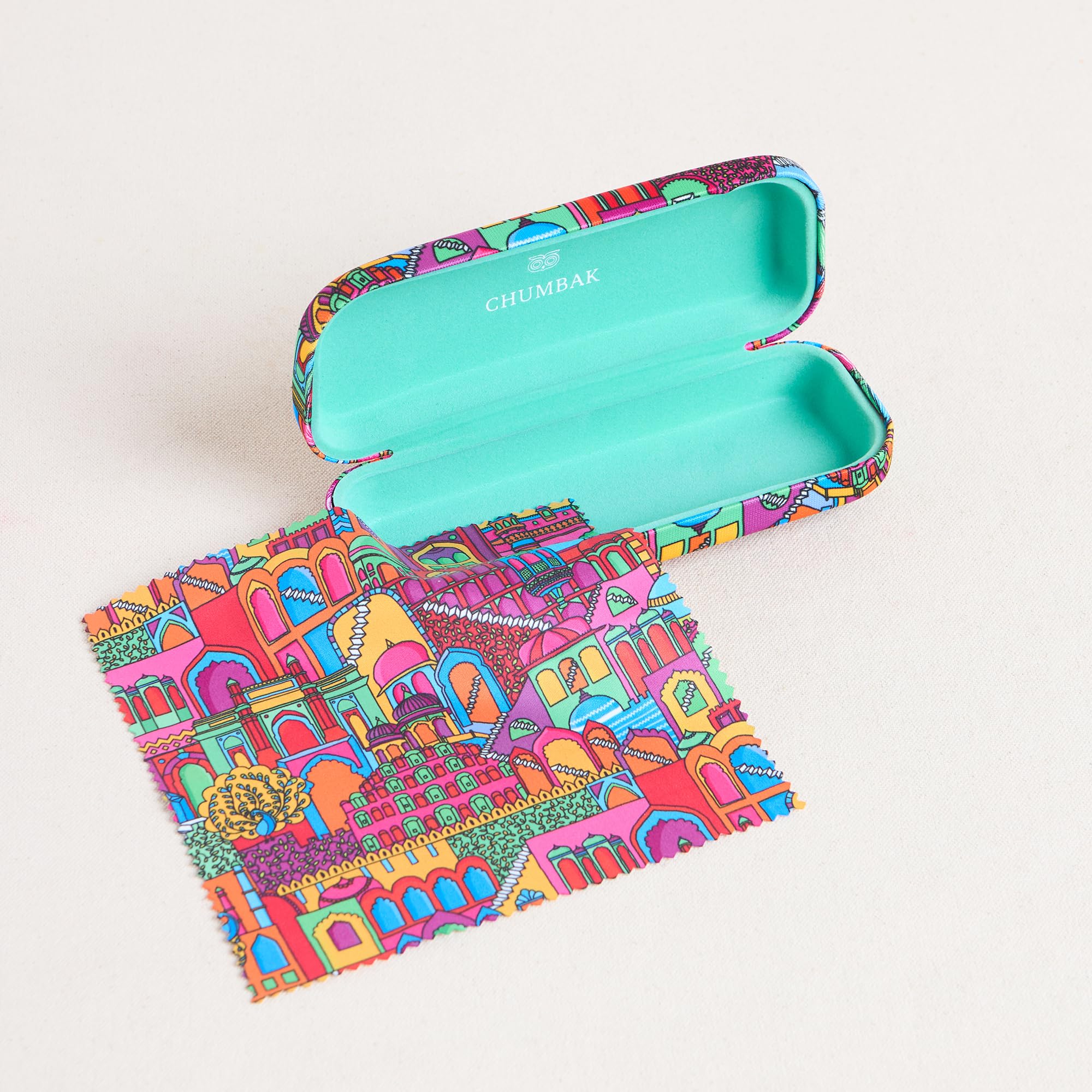 Chumbak Eyewear for Women | Spectacle Box Case | Sunglass Organizer and Cover Box | Stylish Glass Case for Specs - Image 3 thumbnail