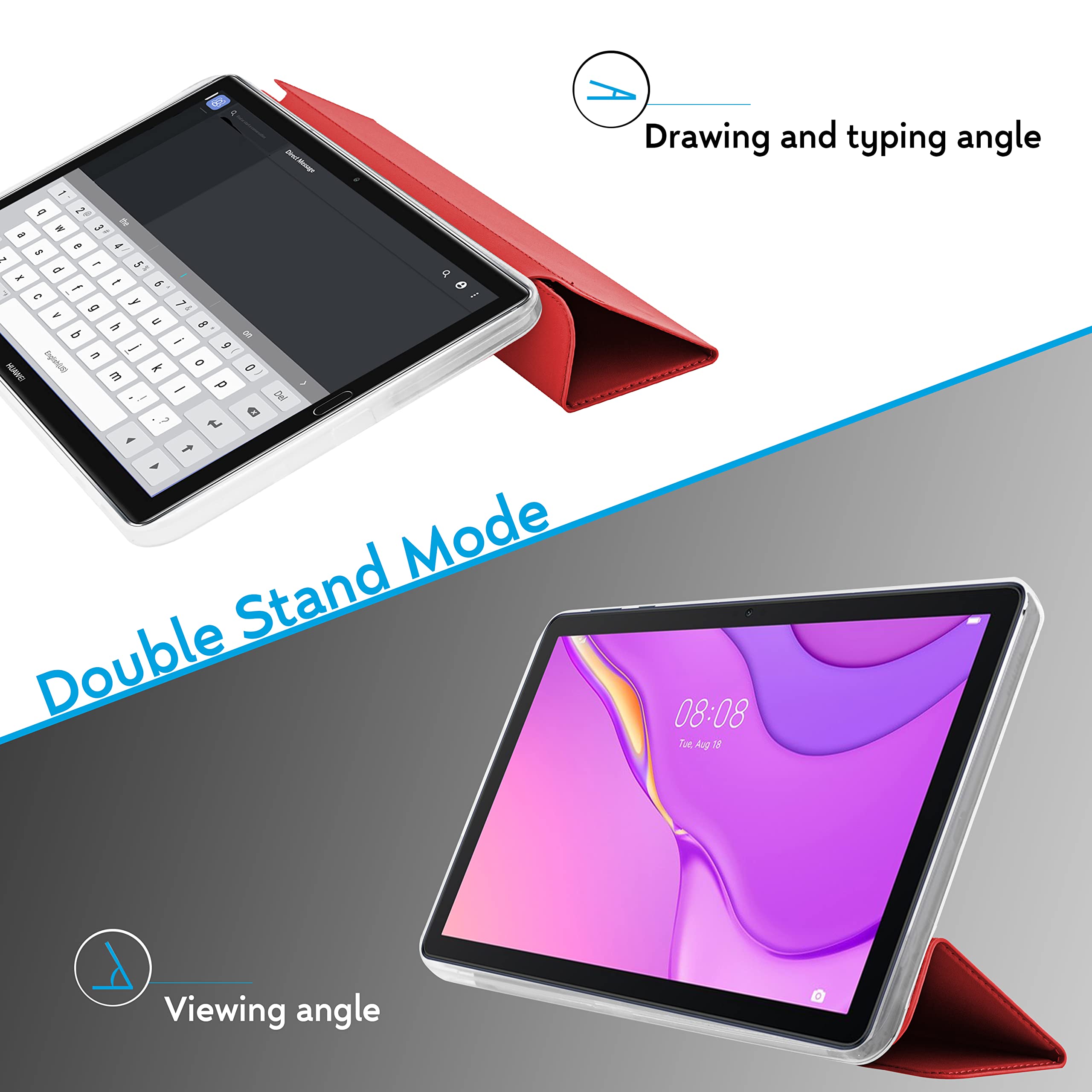 Custodia magnetica per Huawei MatePad Pro 10.8 5G MRX-W09/W19/AL19/AL09 Custodia morbida in silicone Smart Sleep up Cover 10.4 10.8 M6 8.4  7