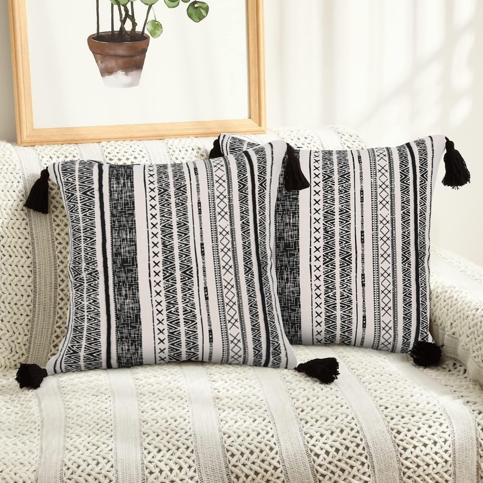 WONDERTIFY Federa Per Cuscino 45x45 Cm Con Croce Nera - Stile Medievale Gotico, Rosso E Nero, Per Divano E Letto