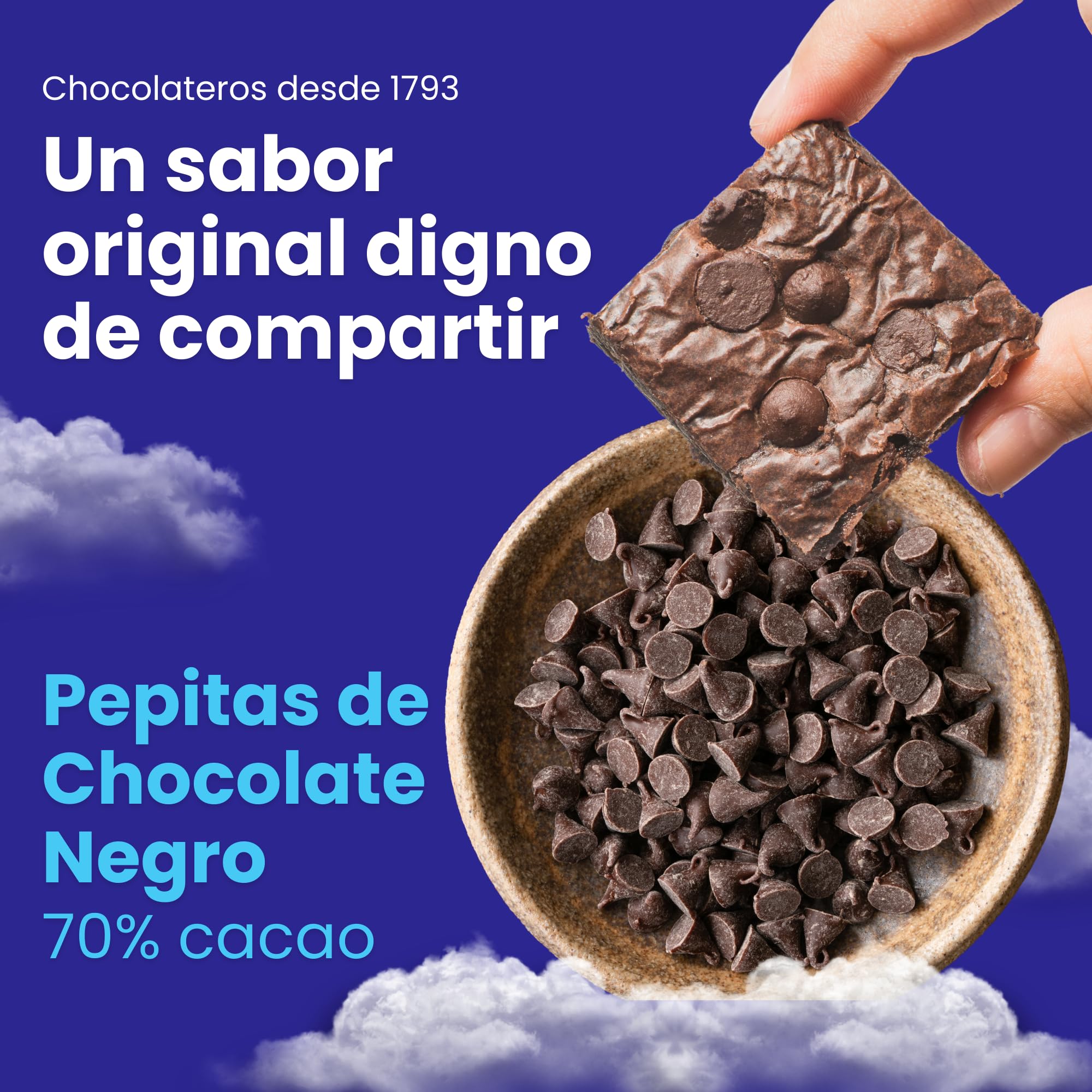 Marcos Tonda Pepitas De Chocolate Negro 70% 1000g Chocolate Chips Originales
