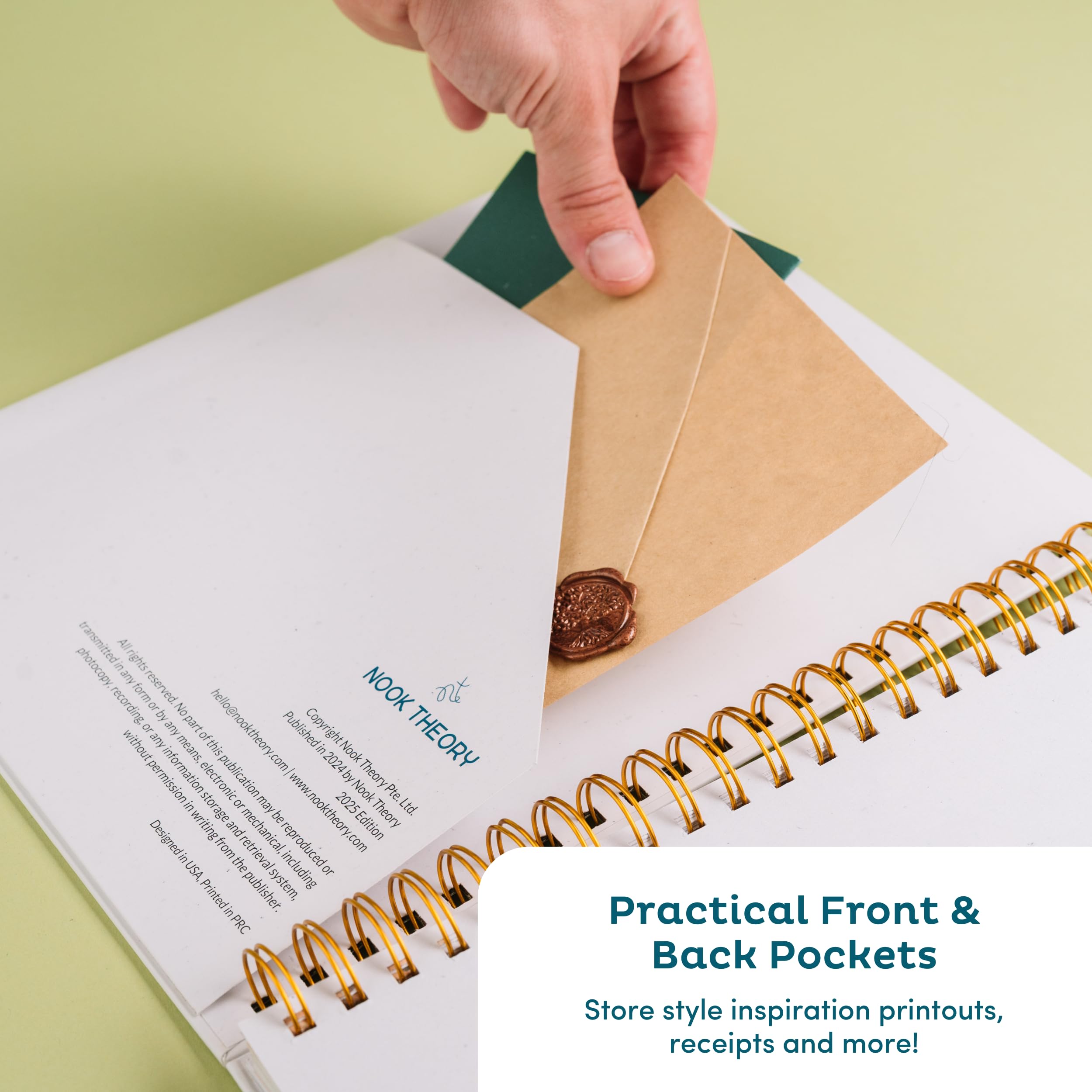 Nook Theory Umfassender Hochzeitsplaner und Andenken aus Leinen – perfekt als frisch verlobtes Geschenk, Hochzeitsplanung und Organizer-Buch für die Braut (Boho)