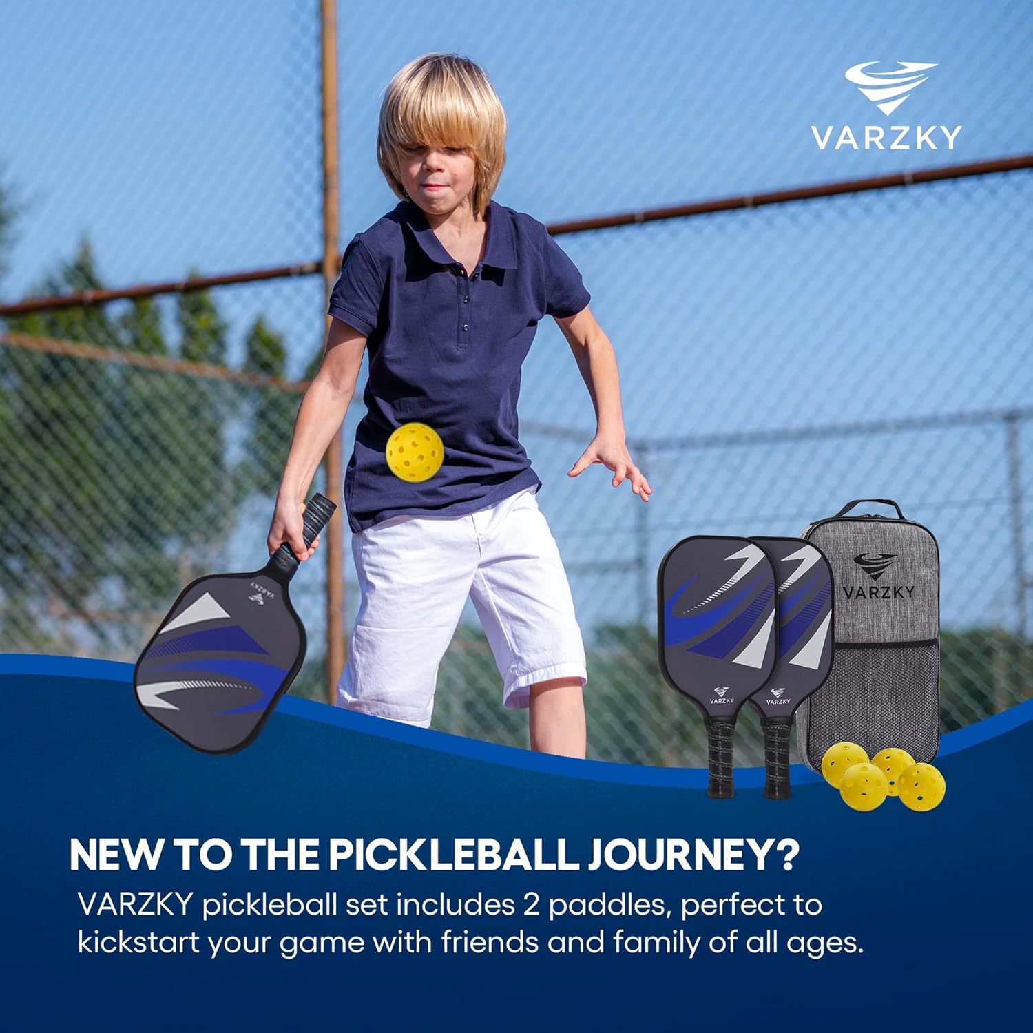 Buy VARZKY Pickleball Paddles Set of 2 Made of Carbon Fiber and