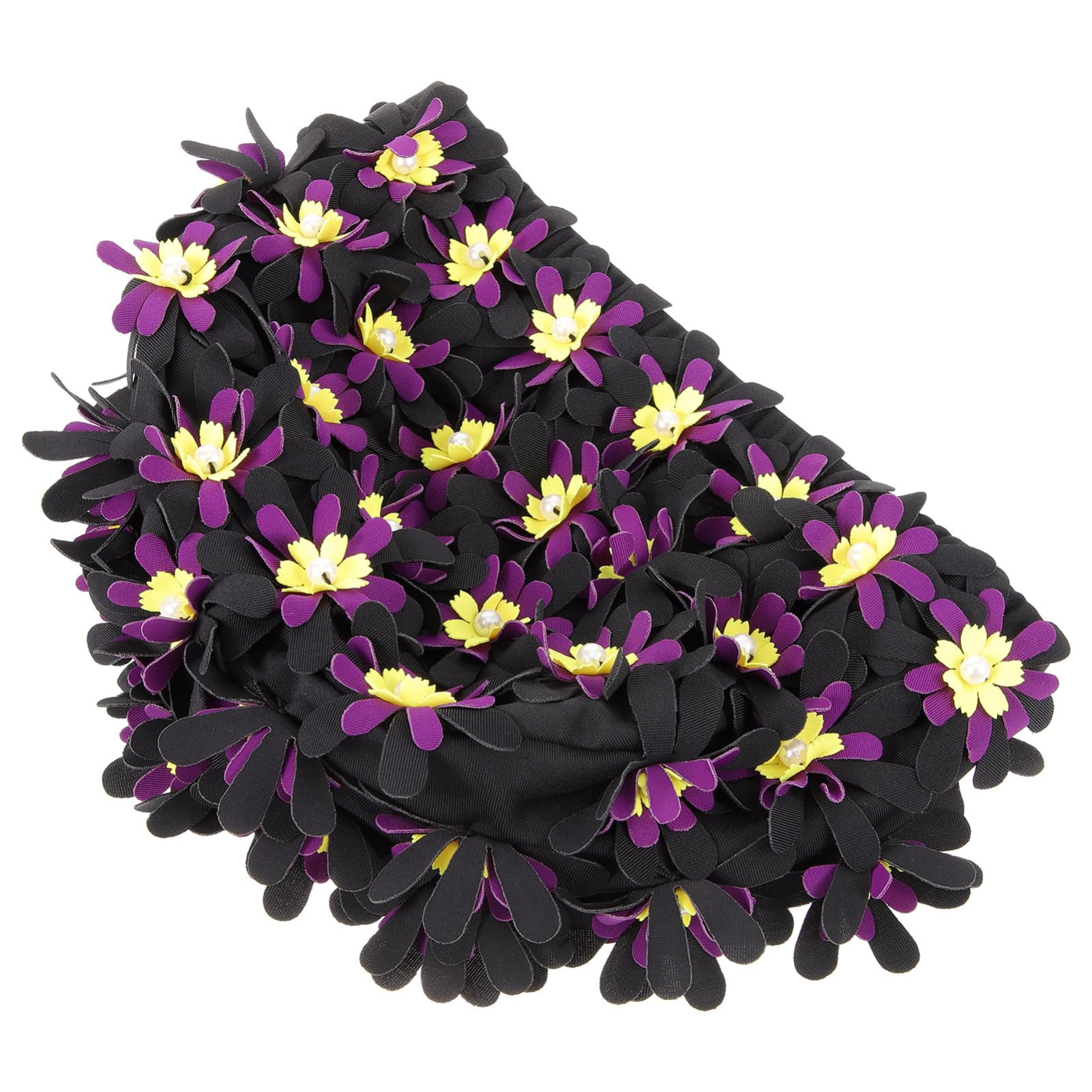 Abaodam Aumentar El Sombrero De Natación De Flores Mujeres De Sombrero De Baño Gorro De Baño Chicas Gorro De Baño para El Cabello Nadar Largo Tapa Poliéster