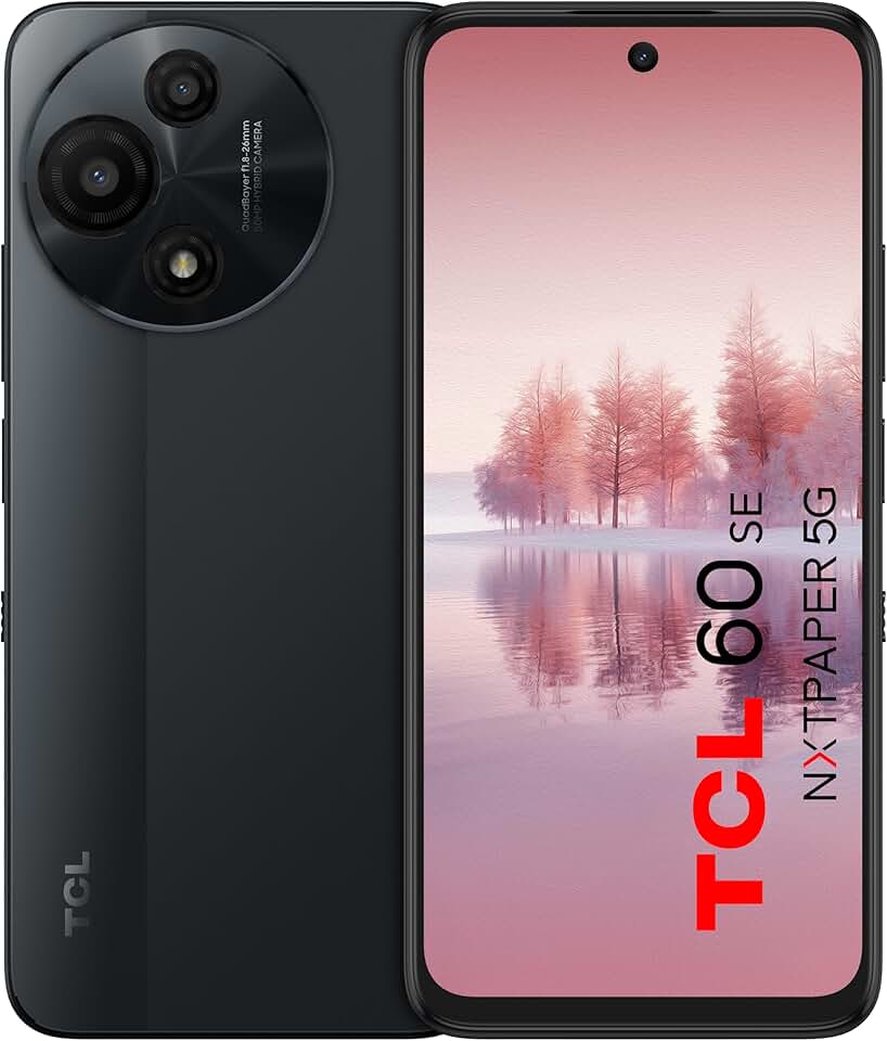 Smartphone TCL 60SE NXTPAPER 5G Tela 6.7 NXTPAPER 120hz 256GB + 18GB* RAM (*8GB +10GB RAM expandida) 50MP + 8MP Processador Octa Core NFC Bateria de 5200Mah
