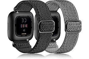 Fitbit Versa 2 Wristbands for Women - 2-Pack of Stylish, Comfortable, and Durable Nylon Bands