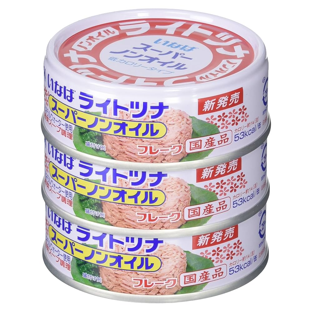 いなば　ライトツナ　スーパーノンオイル70g×96 いなば ライトツナ スーパーノンオイル 箱入り ( 70g*12缶入