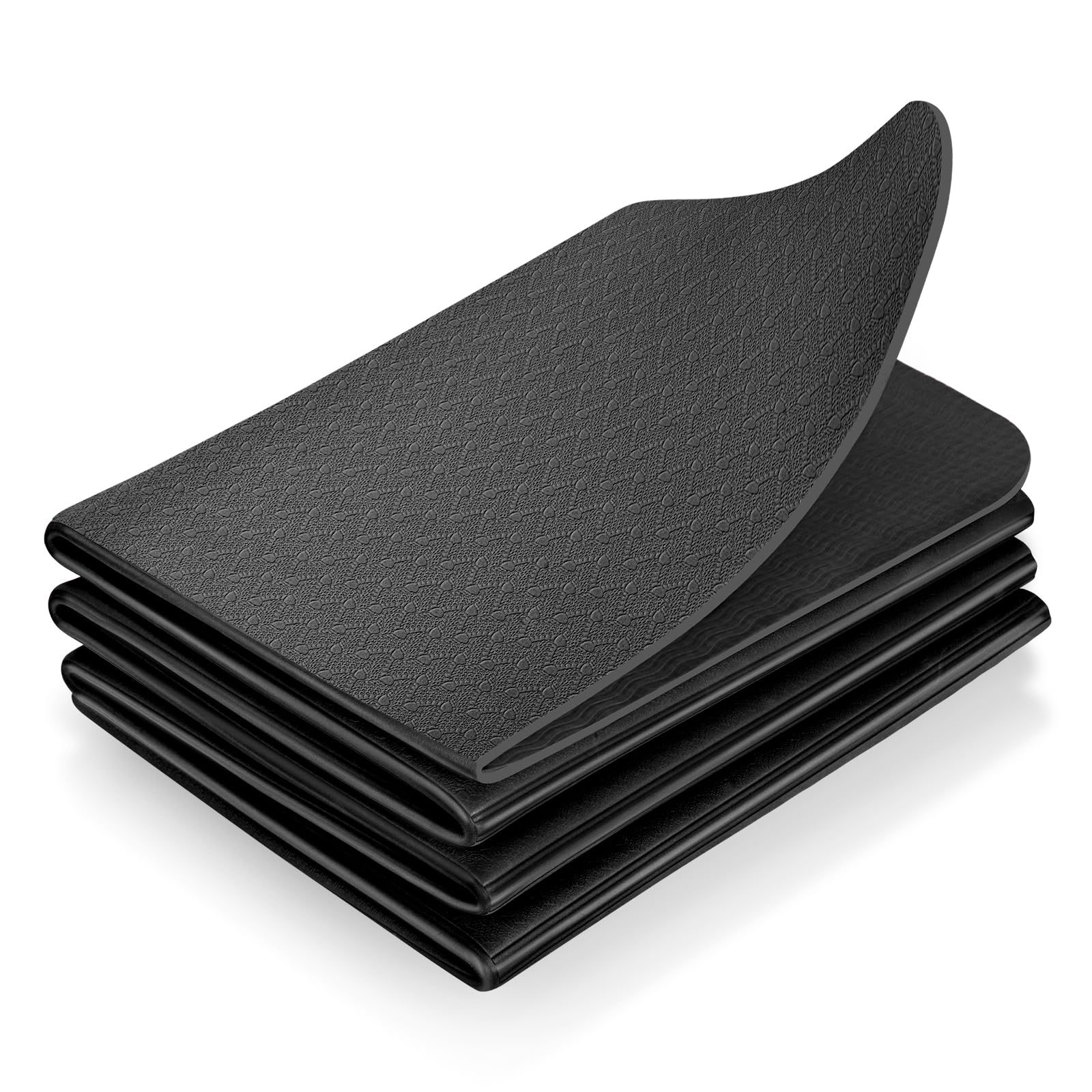 Flintronic Materassino Fitness Pieghevole, 183x61CM Tappetino Yoga Antiscivolo in TPE Spesso 4mm, da Viaggio per Fitness Yoga Pilates Sport