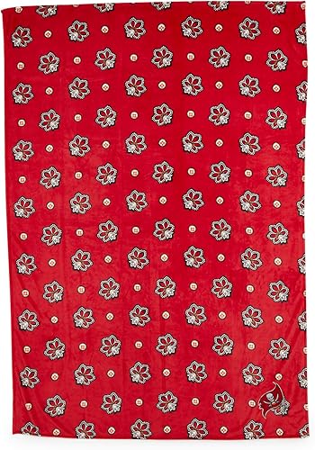 Vista 42 de Vera Bradley - Manta de felpa, gris, King Azulejo Plaza,Java azul marino y blanco,Floral Sea Air,Macarrón Anémonas,Bachelor Buttons Azul