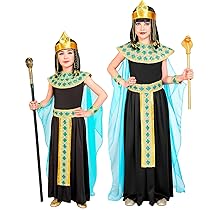 W WIDMANN MILANO Party Fashion – Costume da Cleopatra per bambini, abito, regina egiziana, costumi in maschera